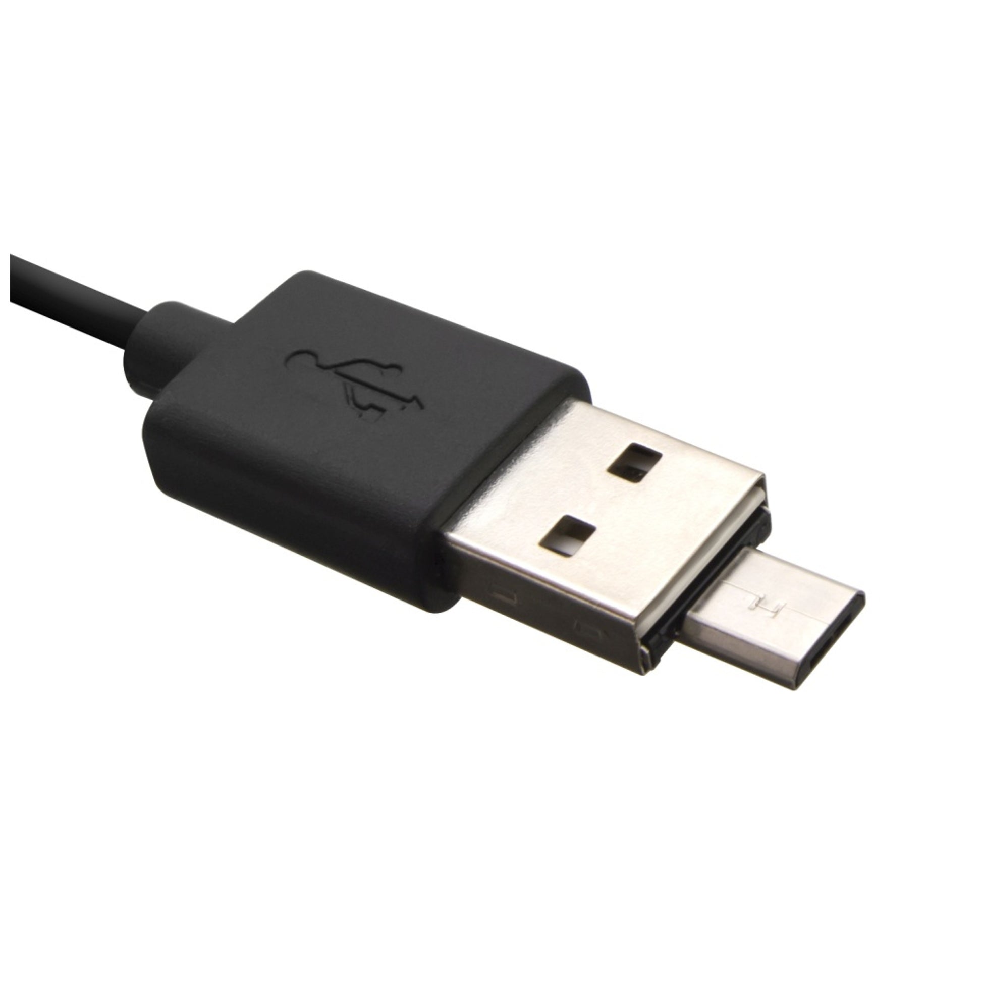 Miniaturní microUSB OTG adaptér FIXED pro mobilní telefony a tablety s pouzdrem, USB 2.0, černý - FIXED