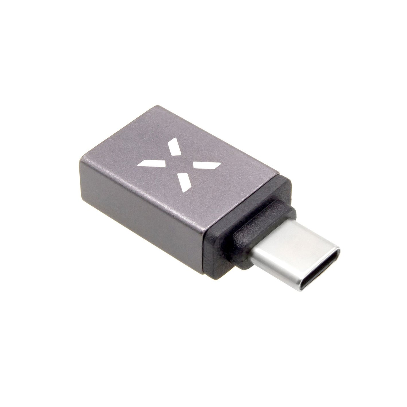 Redukce z hliníku FIXED Link USB-A na USB-C, šedá - FIXED