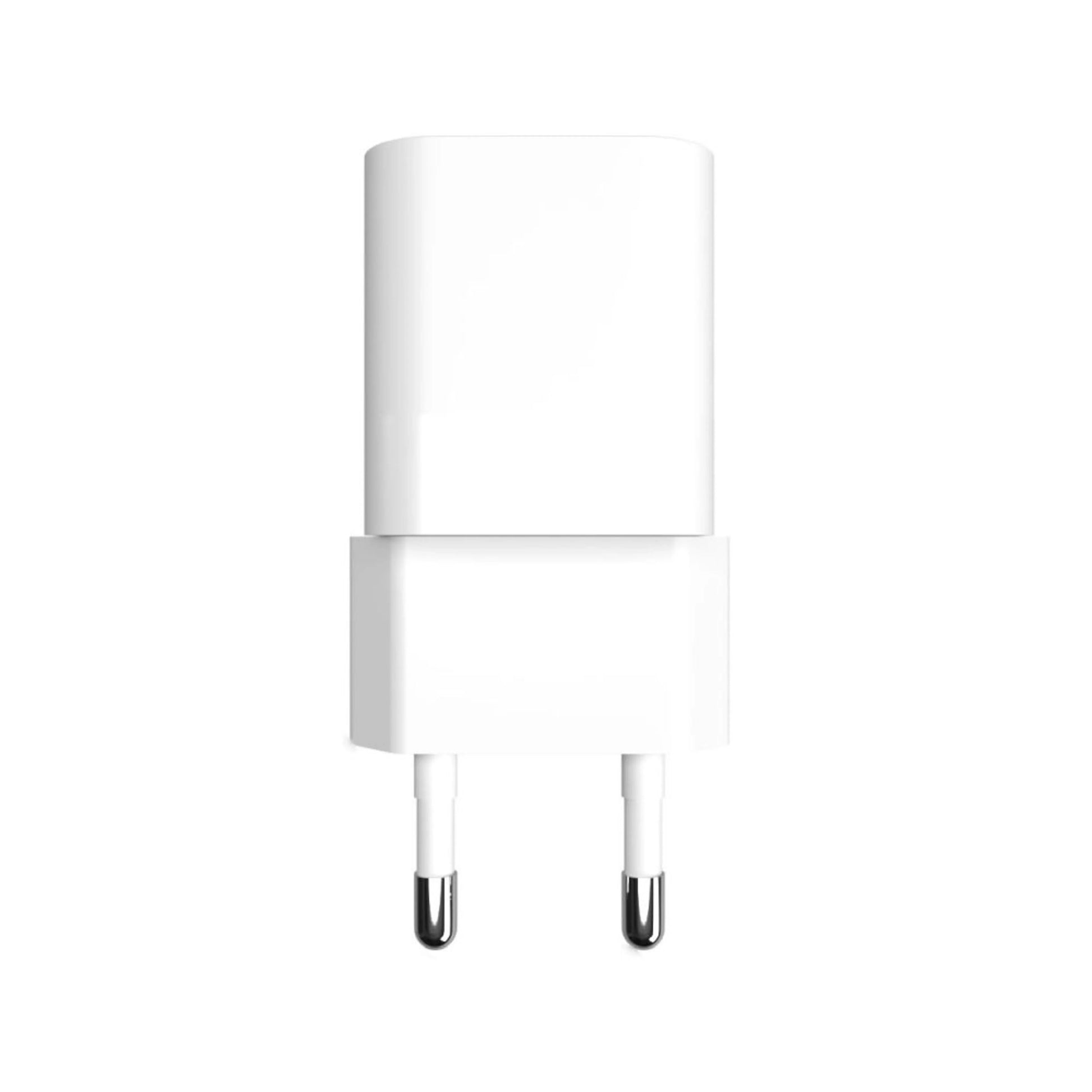 Síťová nabíječka FIXED Mini s USB-C a USB výstupem, podpora PD a QC 3.0, 20W, bílá - FIXED