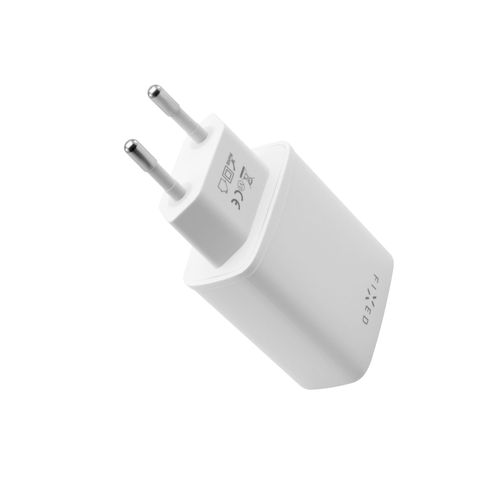 Síťová nabíječka FIXED s USB-C a USB výstupem, podpora PD, 30W, bílá - FIXED