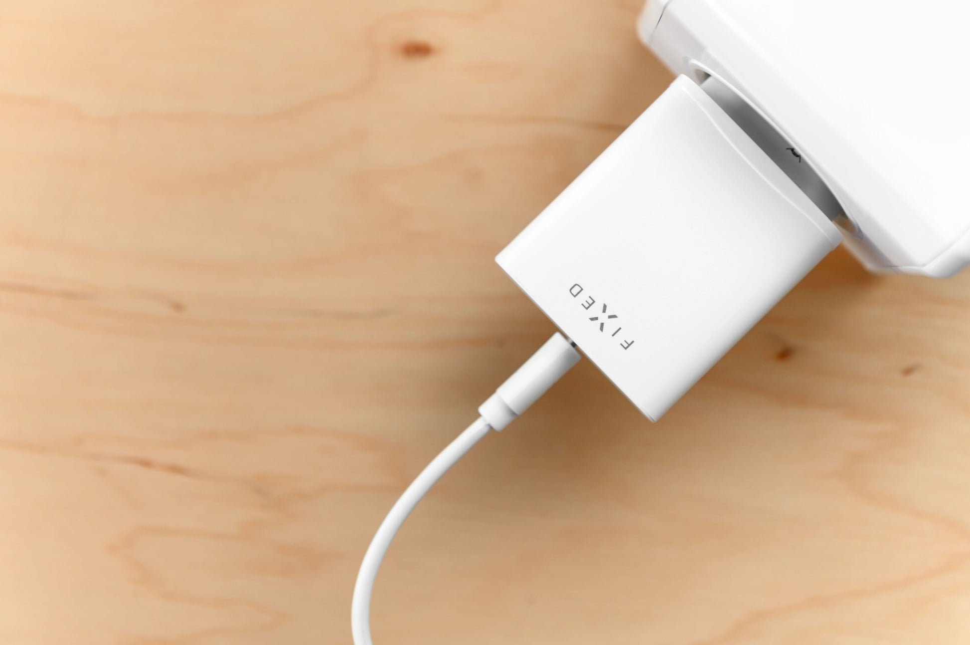 Síťová nabíječka FIXED s USB-C a USB výstupem, podpora PD, 30W, bílá - FIXED