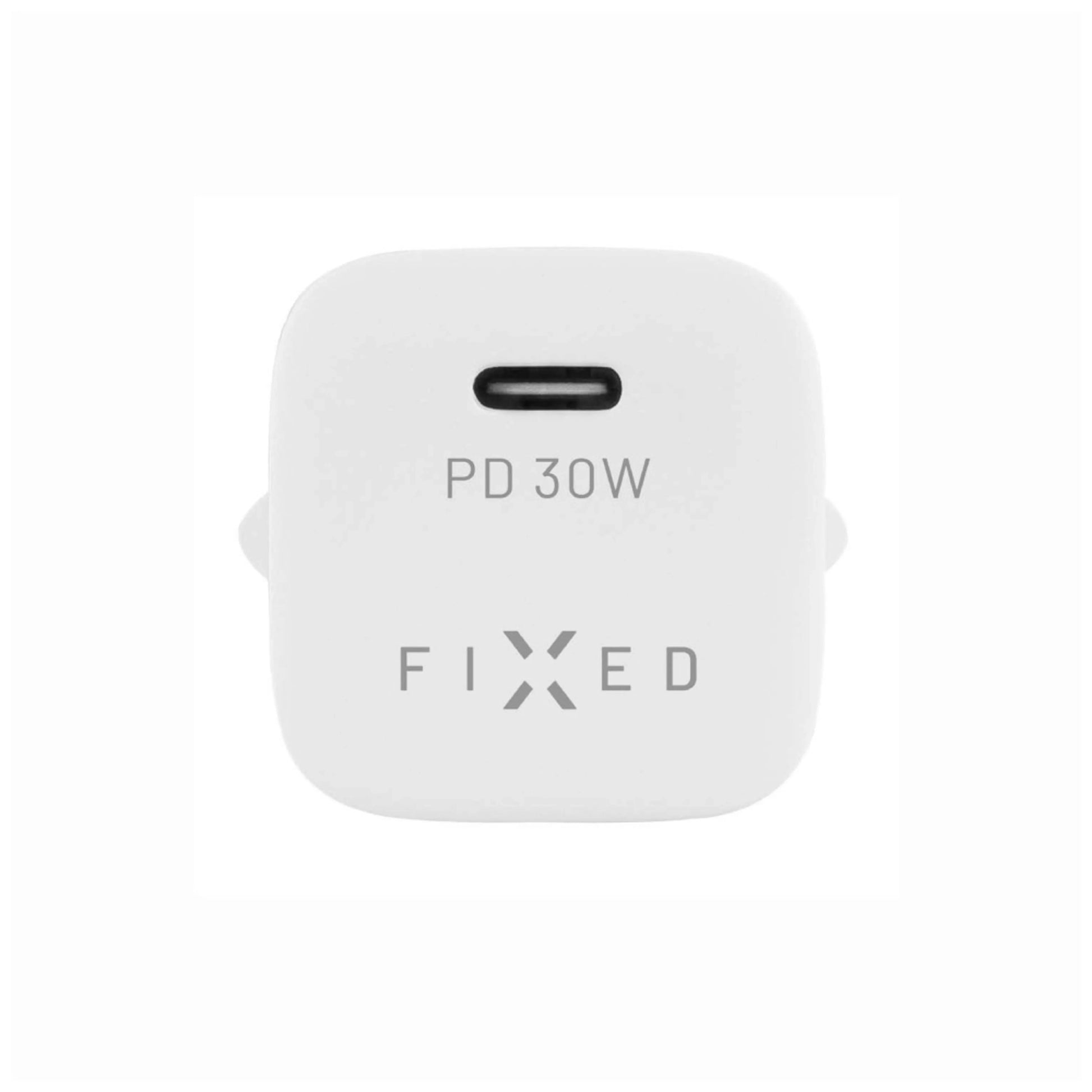 Síťová nabíječka FIXED Mini s USB-C výstupem a podporou PD, 30W, bílá - FIXED