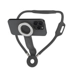 Držák telefonu na krk FIXED Creator Neck Phone Holder s podporou MagSafe, šedý - FIXED