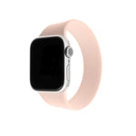 Elastický silikonový řemínek FIXED Silicone Strap pro Apple Watch 42/44/45/46/49mm, velikost XS, růžový - FIXED