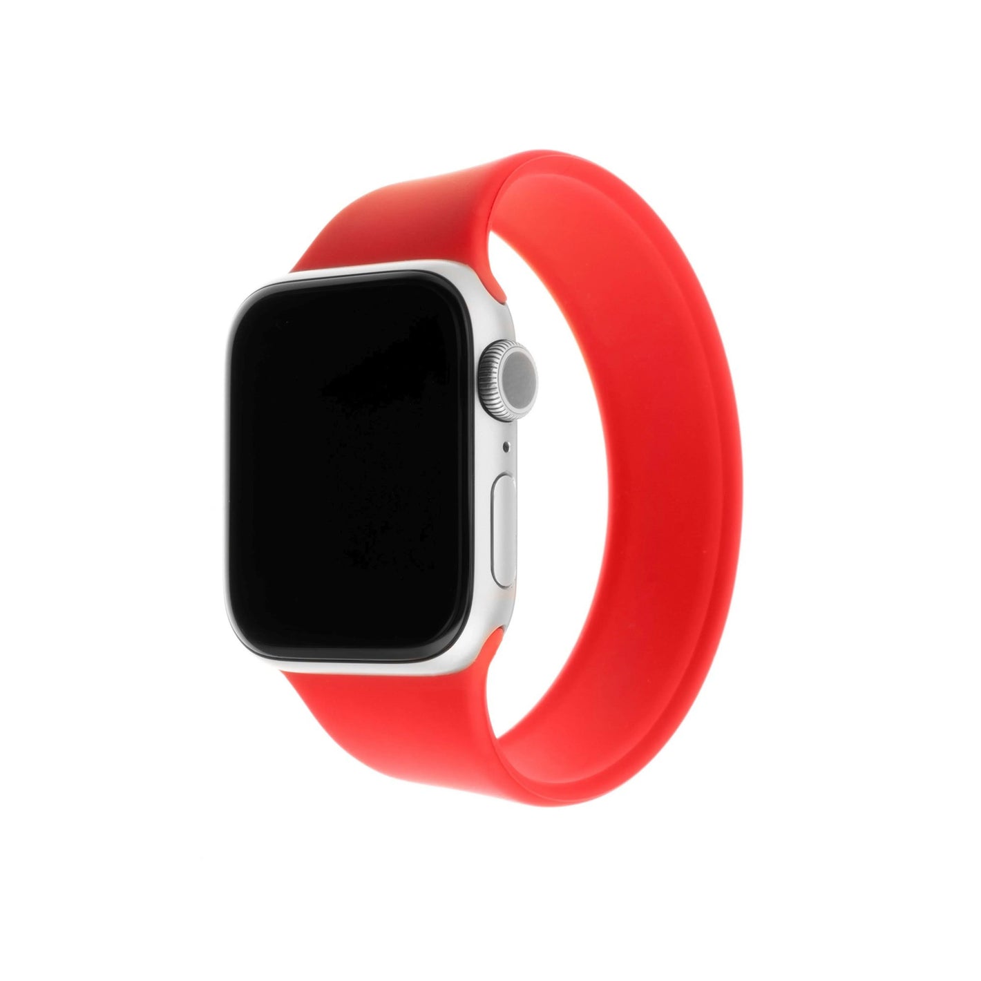 Elastický silikonový řemínek FIXED Silicone Strap pro Apple Watch 38/40/41mm, velikost S, červený - FIXED