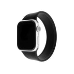Elastický silikonový řemínek FIXED Silicone Strap pro Apple Watch 38/40/41mm, velikost XS, černý - FIXED