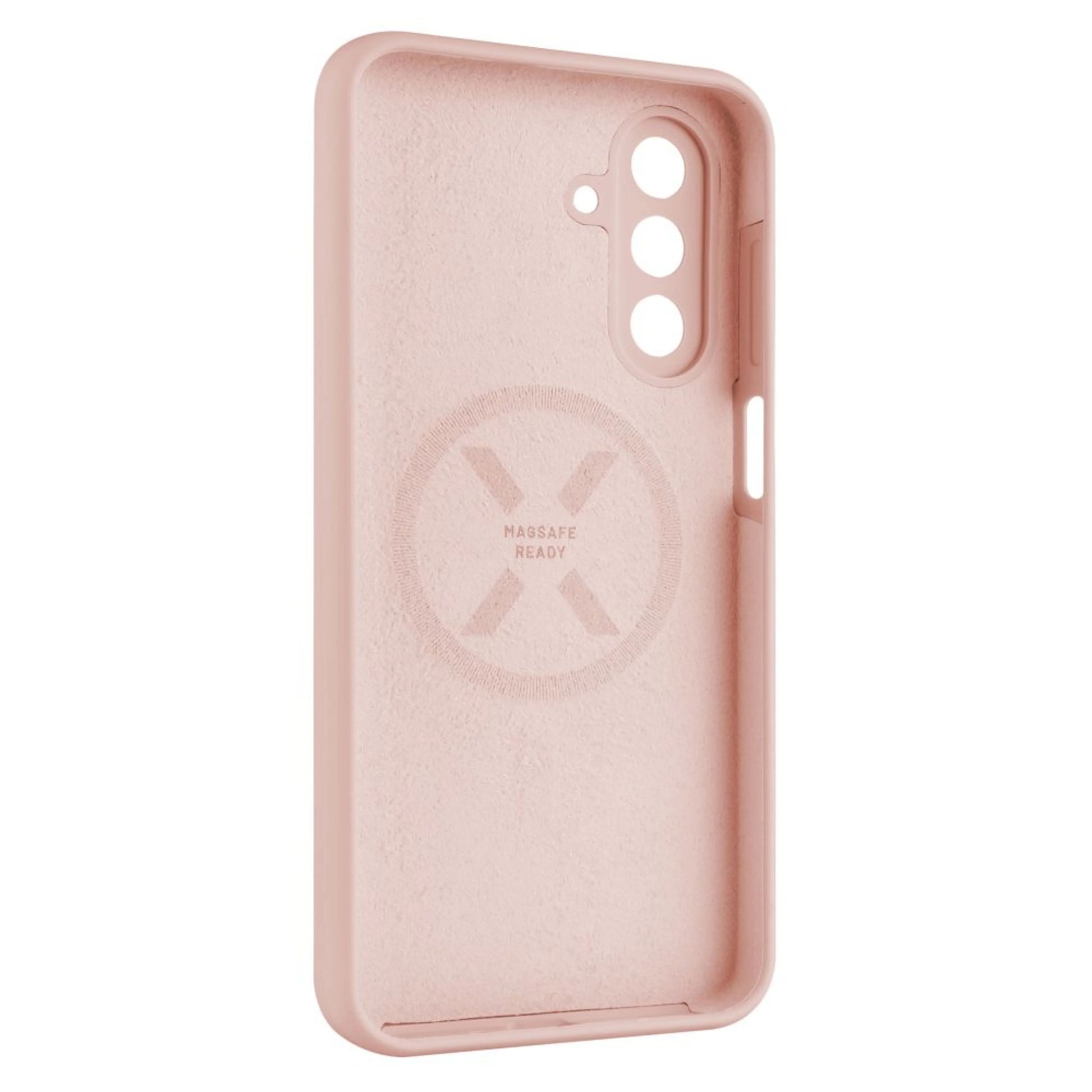 Tylna obudowa FIXED MagFlow z obsługą MagSafe dla Samsung Galaxy A26 5G, różowa - FIXED