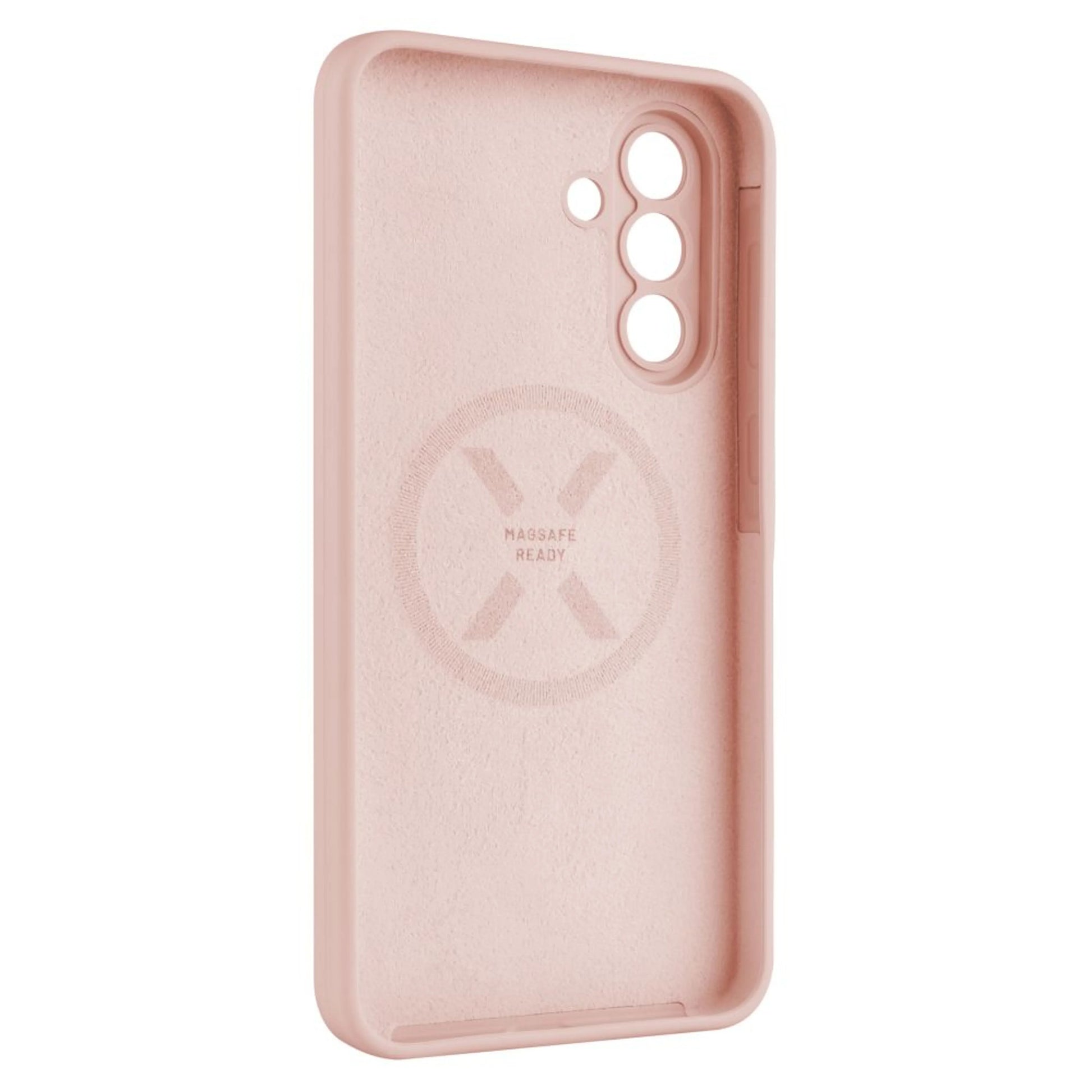 Tylna obudowa FIXED MagFlow z obsługą MagSafe dla Samsung Galaxy A36 5G, różowa - FIXED
