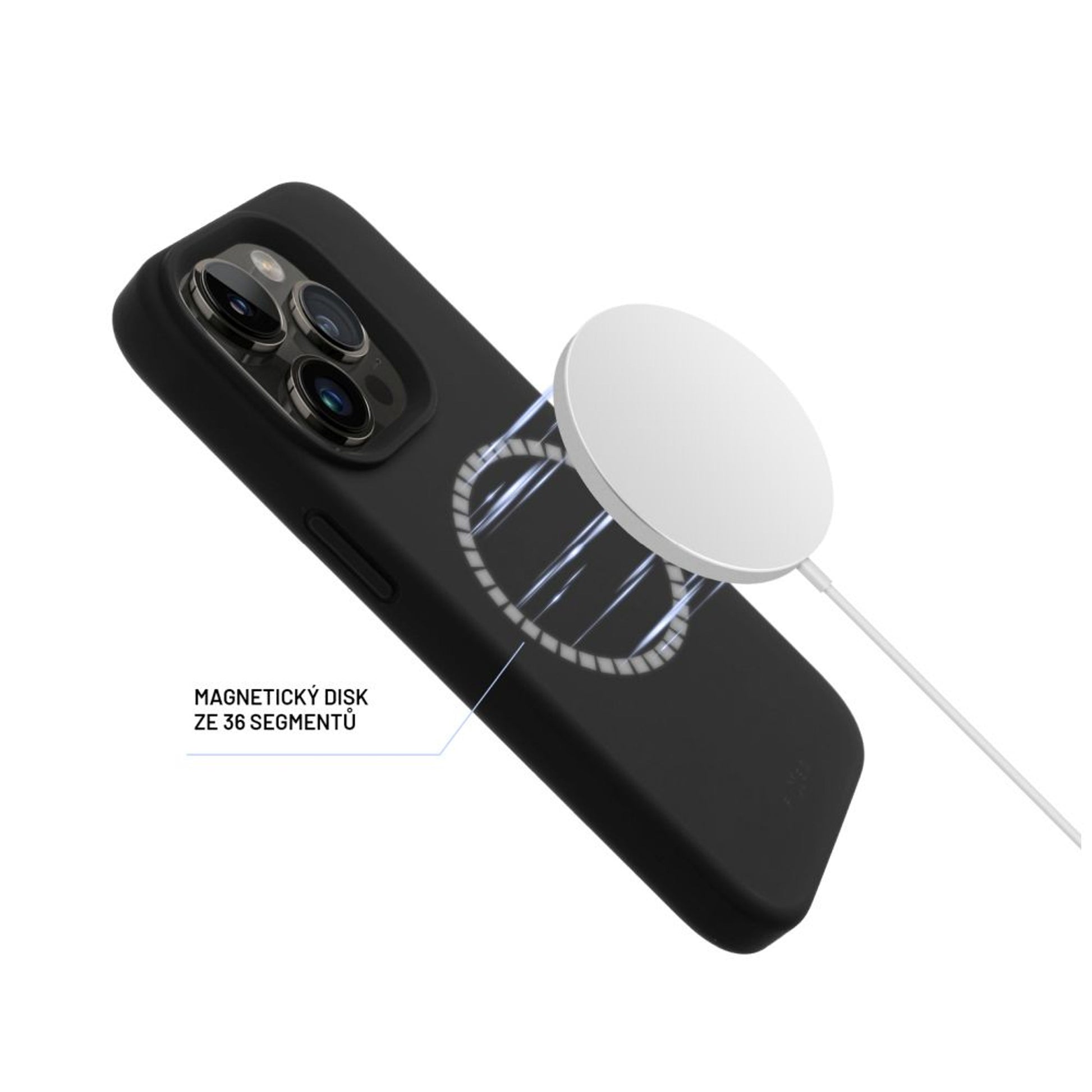 Zadní kryt FIXED MagFlow s podporou MagSafe pro Samsung Galaxy A56 5G, černý - FIXED