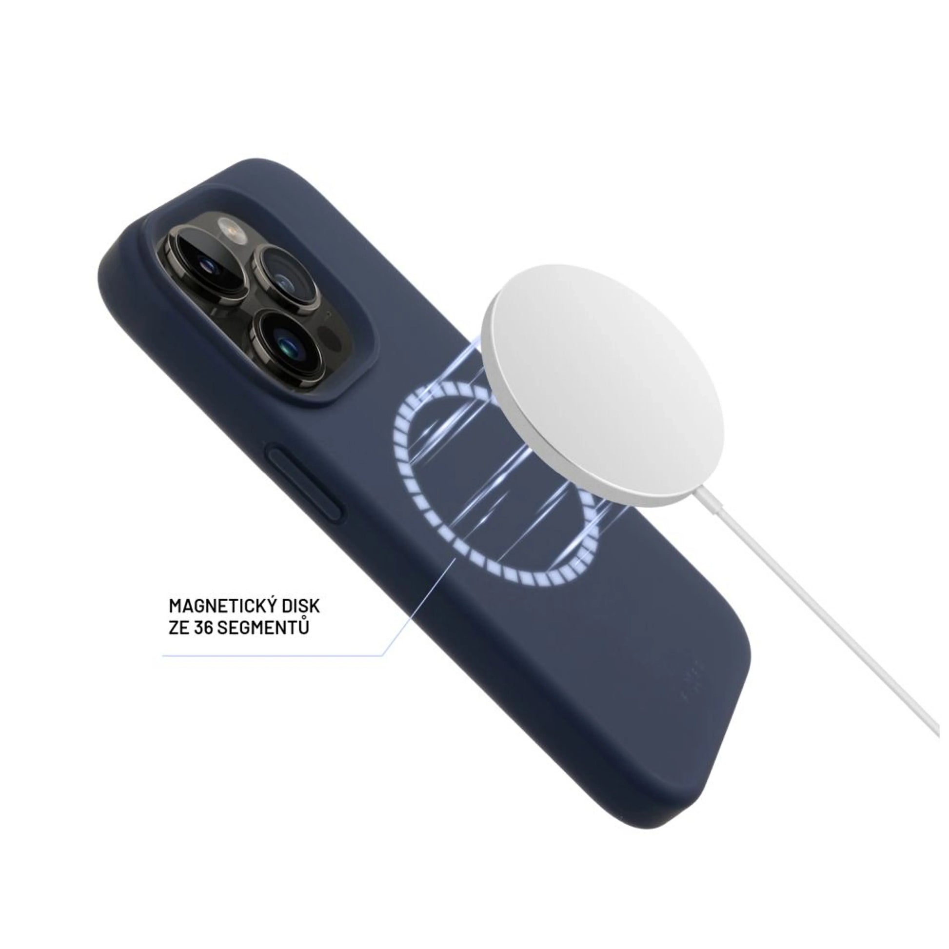 Zadní kryt FIXED MagFlow s podporou MagSafe pro Samsung Galaxy S25+, modrý - FIXED