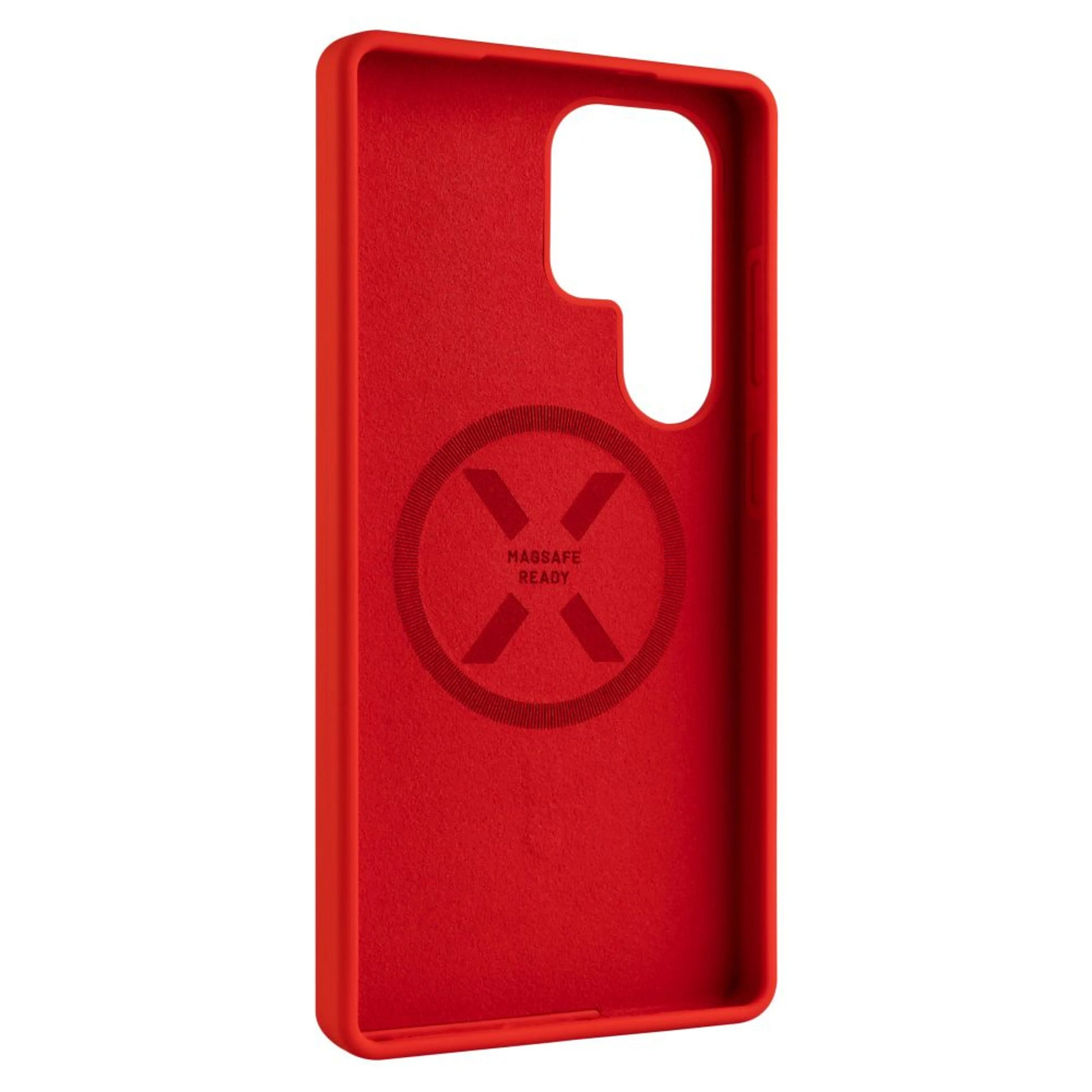 Zadní kryt FIXED MagFlow s podporou MagSafe pro Samsung Galaxy S25 Ultra, červený - FIXED