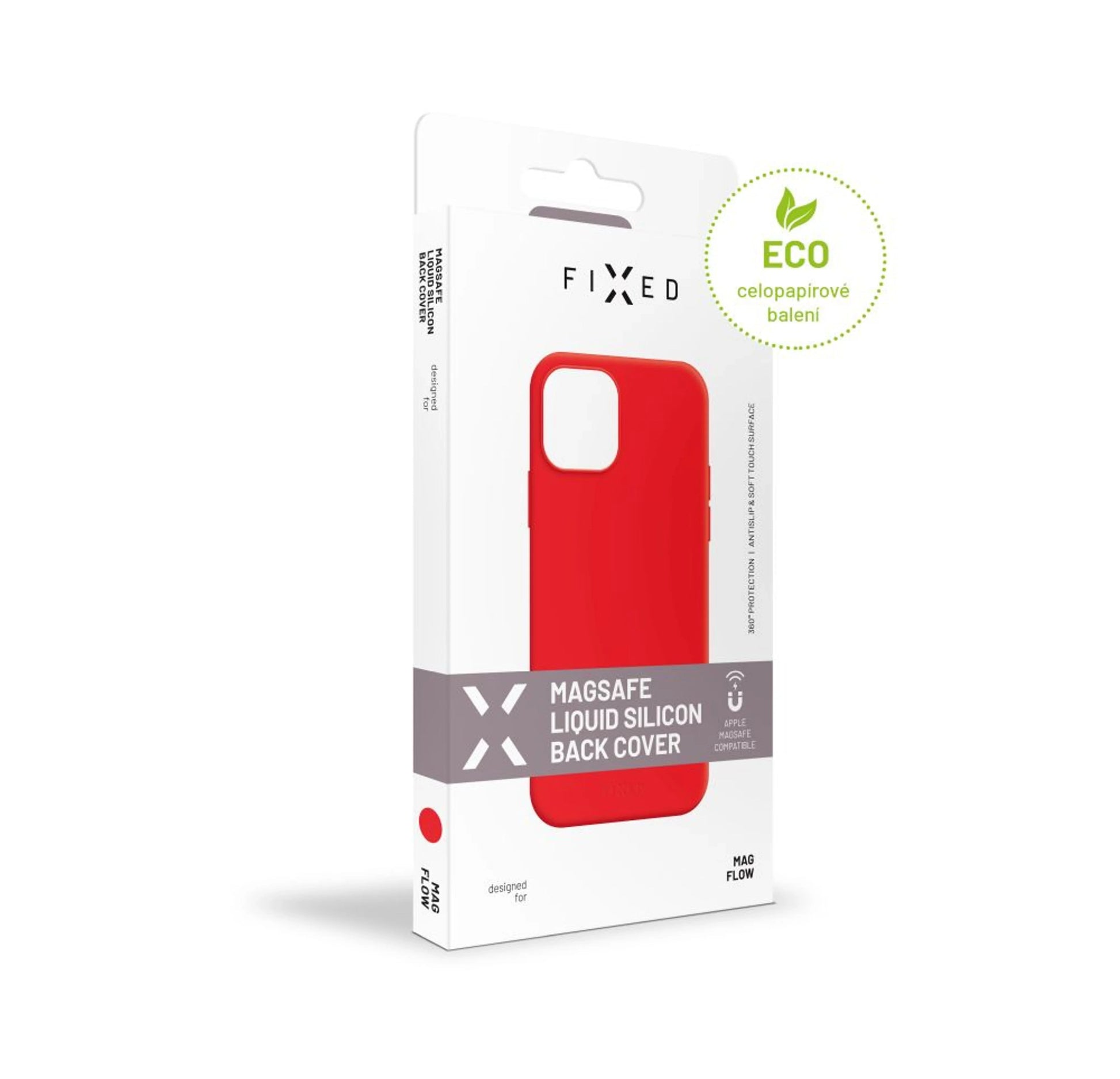 Zadní kryt FIXED MagFlow s podporou MagSafe pro Samsung Galaxy S25 Ultra, červený - FIXED