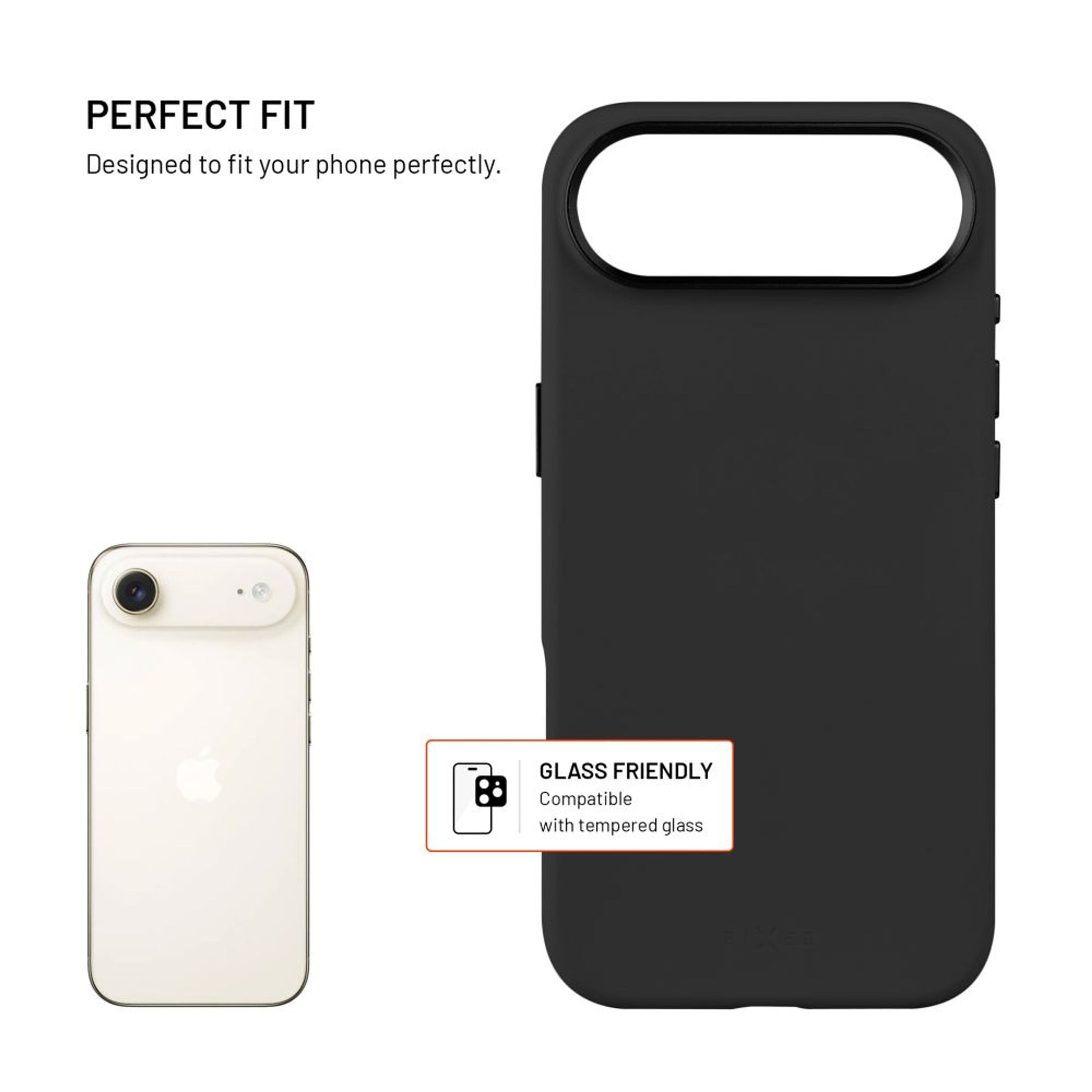 Zadní kryt FIXED MagFlow s podporou MagSafe pro Apple iPhone 17 Air, černý - FIXED