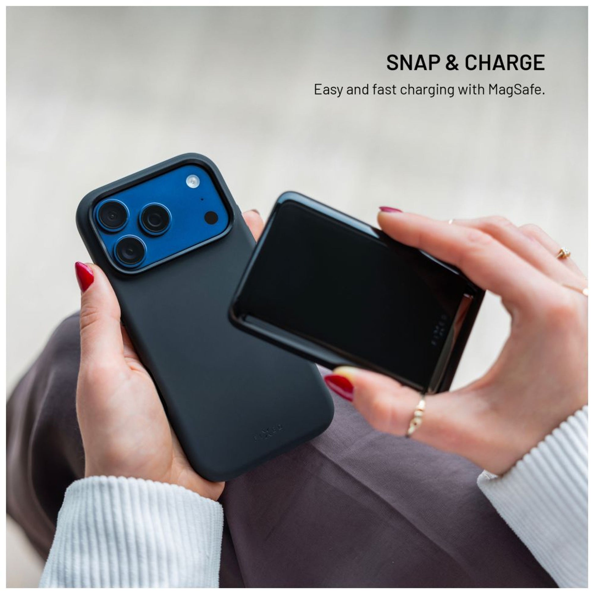 Zadní kryt FIXED MagFlow s podporou MagSafe pro Apple iPhone 17 Air, černý - FIXED