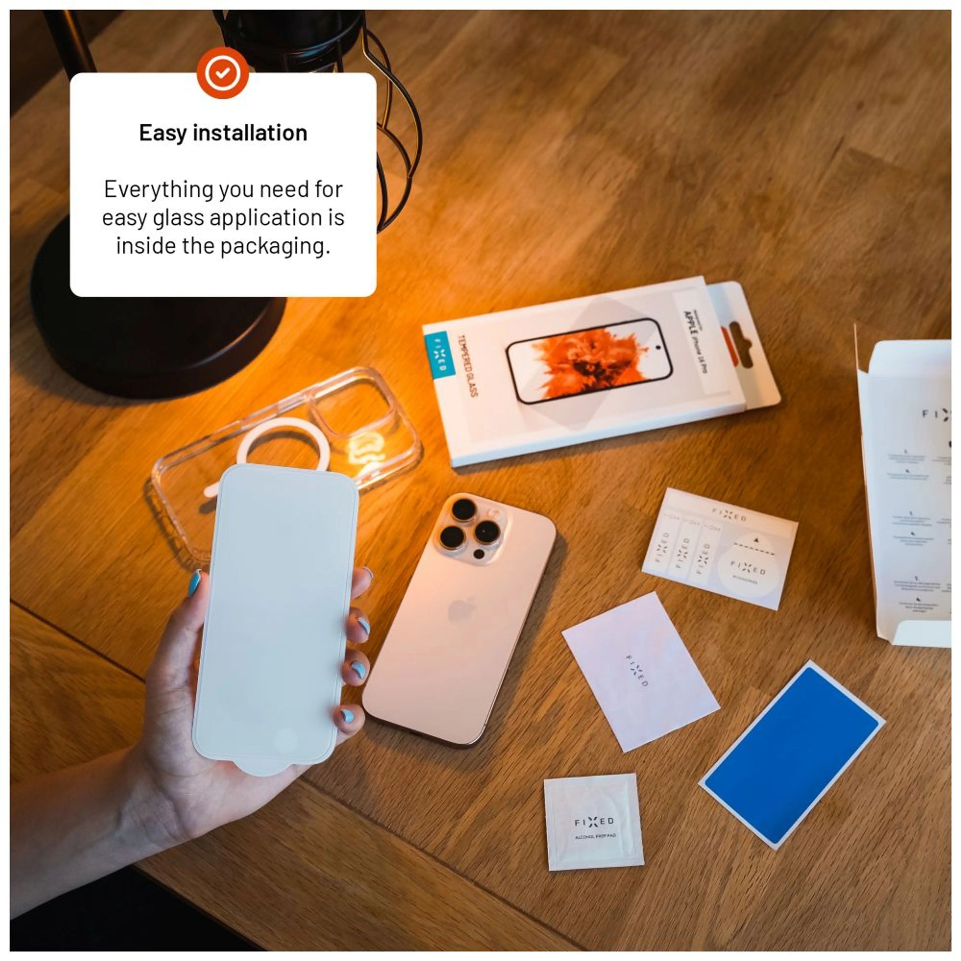 Twarda szyba ochronna FIXED do Xiaomi Redmi Note 14 5G/POCO M7 Pro 5G, przezroczysta - FIXED