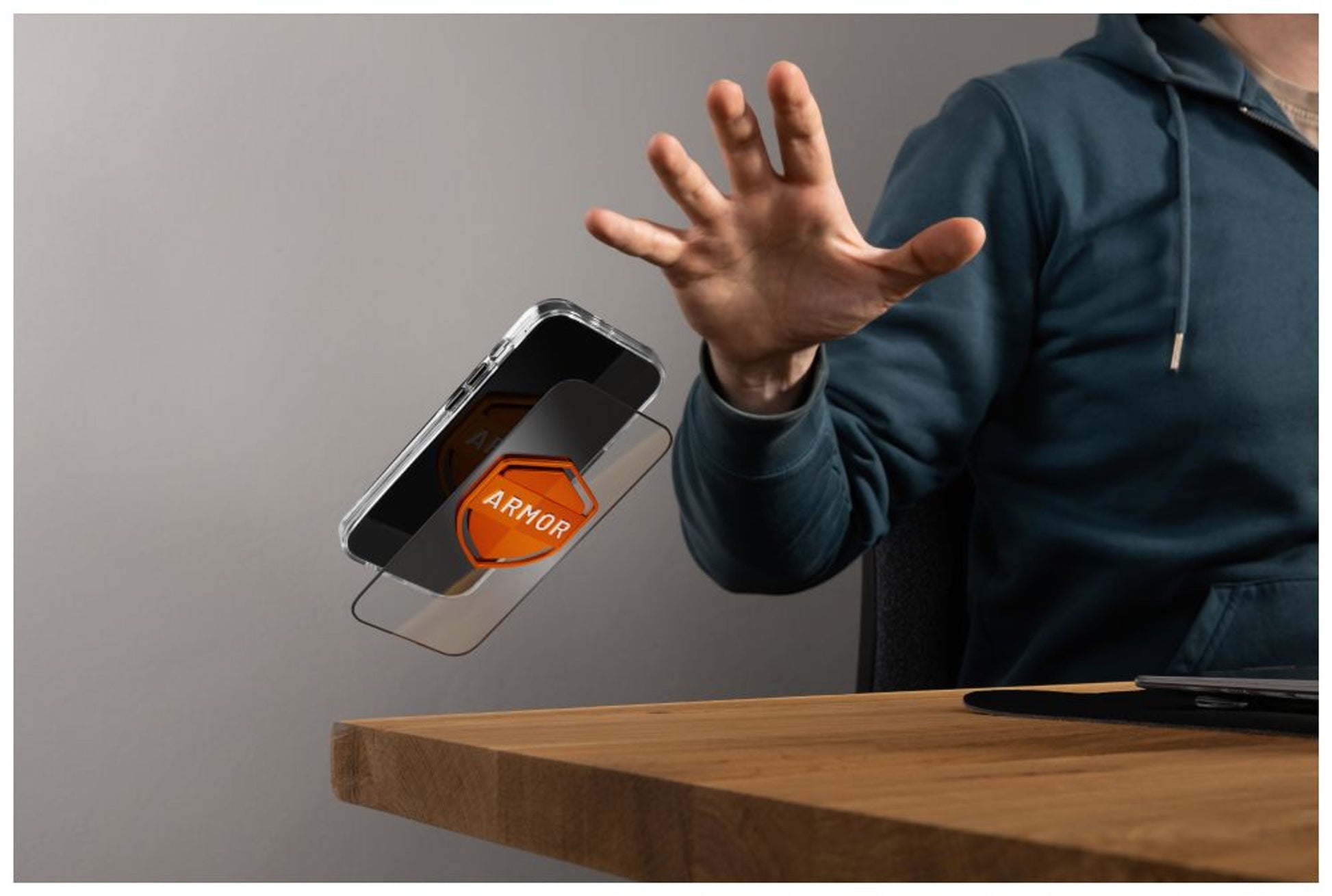 Prémiové ochranné tvrzené sklo FIXED Armor s aplikátorem pro Samsung Galaxy S24 Ultra, černé - FIXED