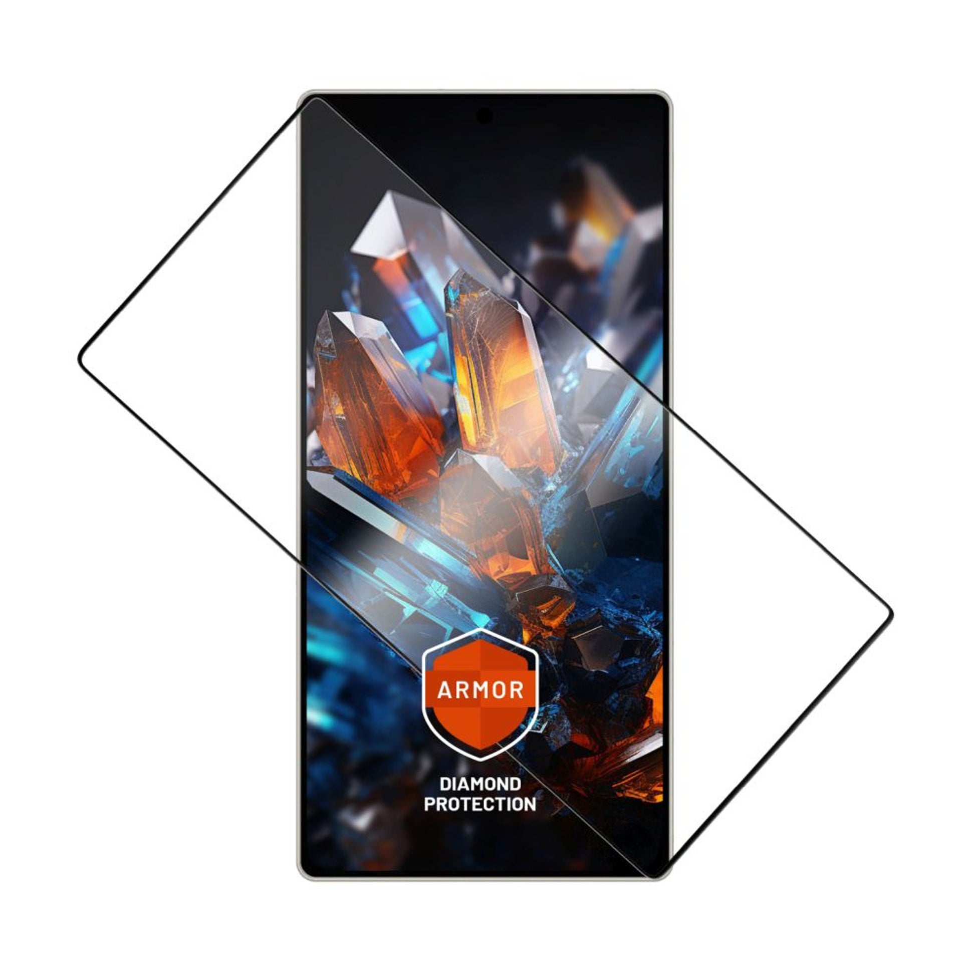 Ultra odolné tvrzené sklo FIXED Armor s Anti-dust aplikátorem a AR vrstvou pro Samsung Galaxy S25 Ultra, černé - FIXED