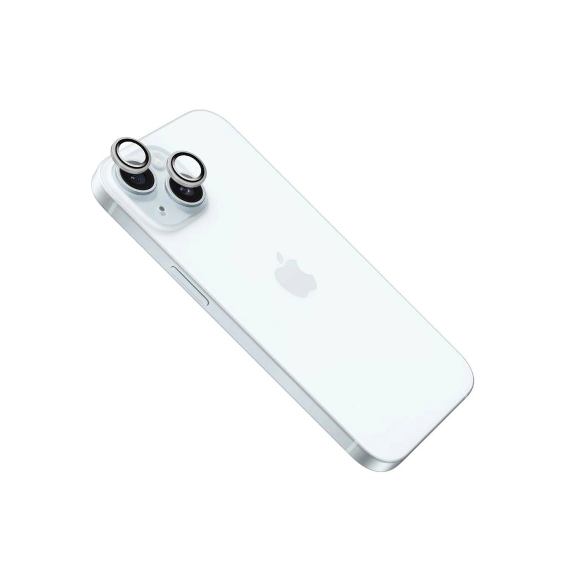 Ochranná skla čoček fotoaparátů FIXED Camera Glass pro Apple iPhone 15/15 Plus, stříbrná - FIXED