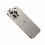 Ochranná skla čoček fotoaparátů FIXED Camera Glass pro Apple iPhone 15 Pro/15 Pro Max, přírodní titan - FIXED