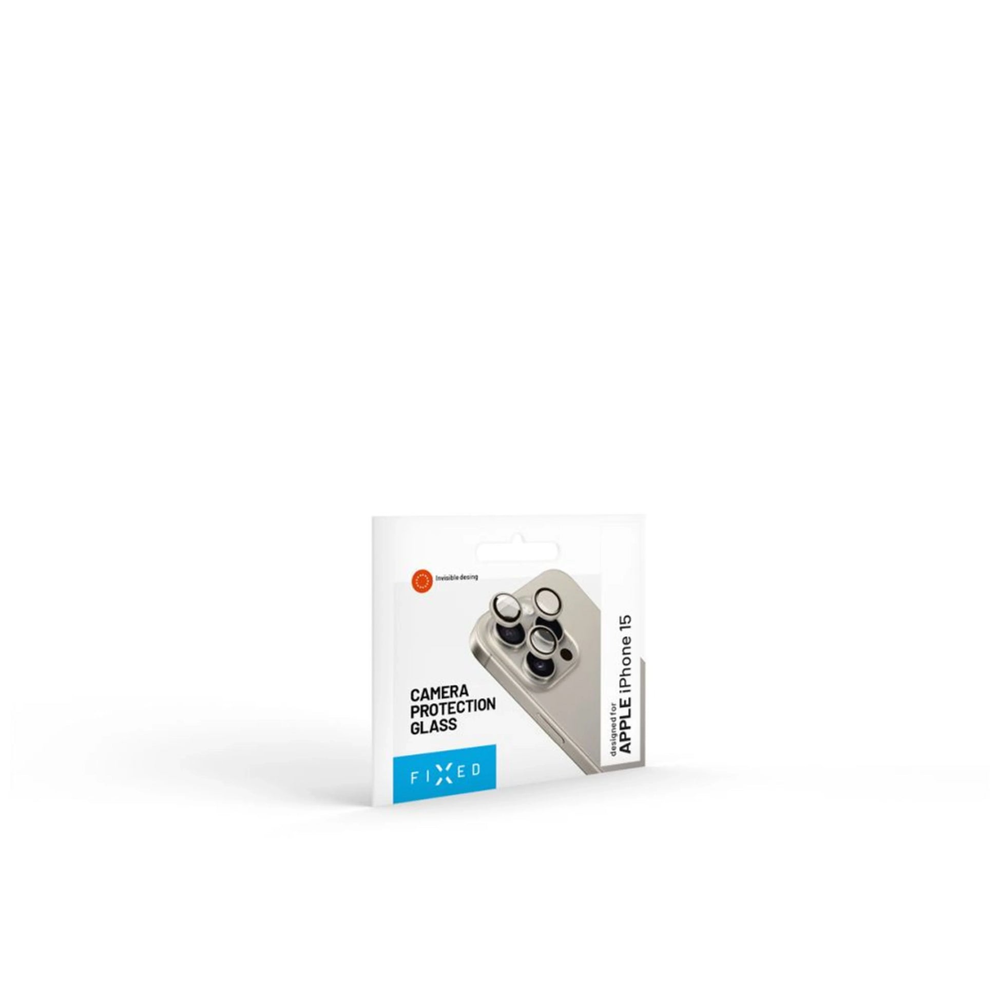 Ochranná skla čoček fotoaparátů FIXED Camera Glass pro Apple iPhone 15 Pro/15 Pro Max, přírodní titan - FIXED
