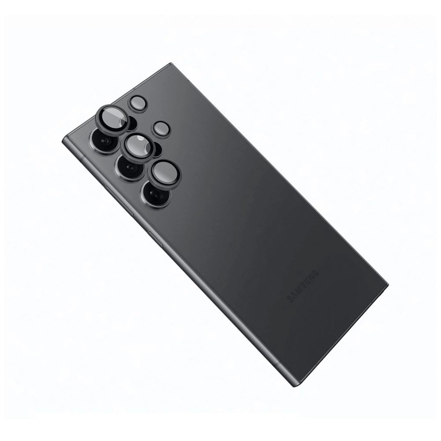 Ochranná skla čoček fotoaparátů FIXED Camera Glass pro Samsung Galaxy S25 Ultra, černá - FIXED