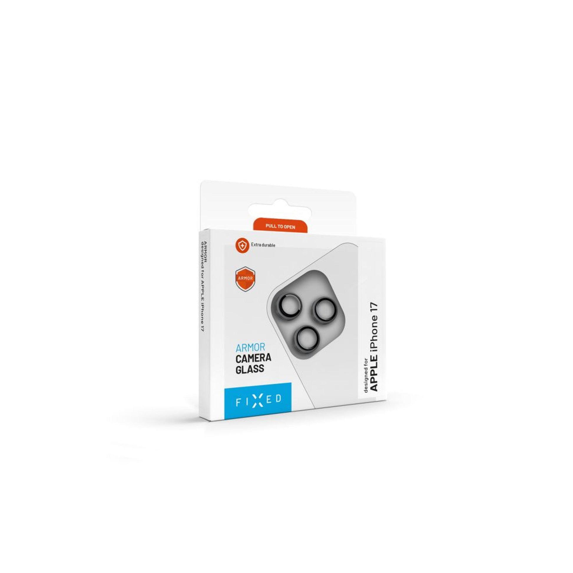 Ochranná skla čoček fotoaparátů FIXED Armor Camera Glass pro Apple iPhone 17 Pro/Pro Max, černá - FIXED