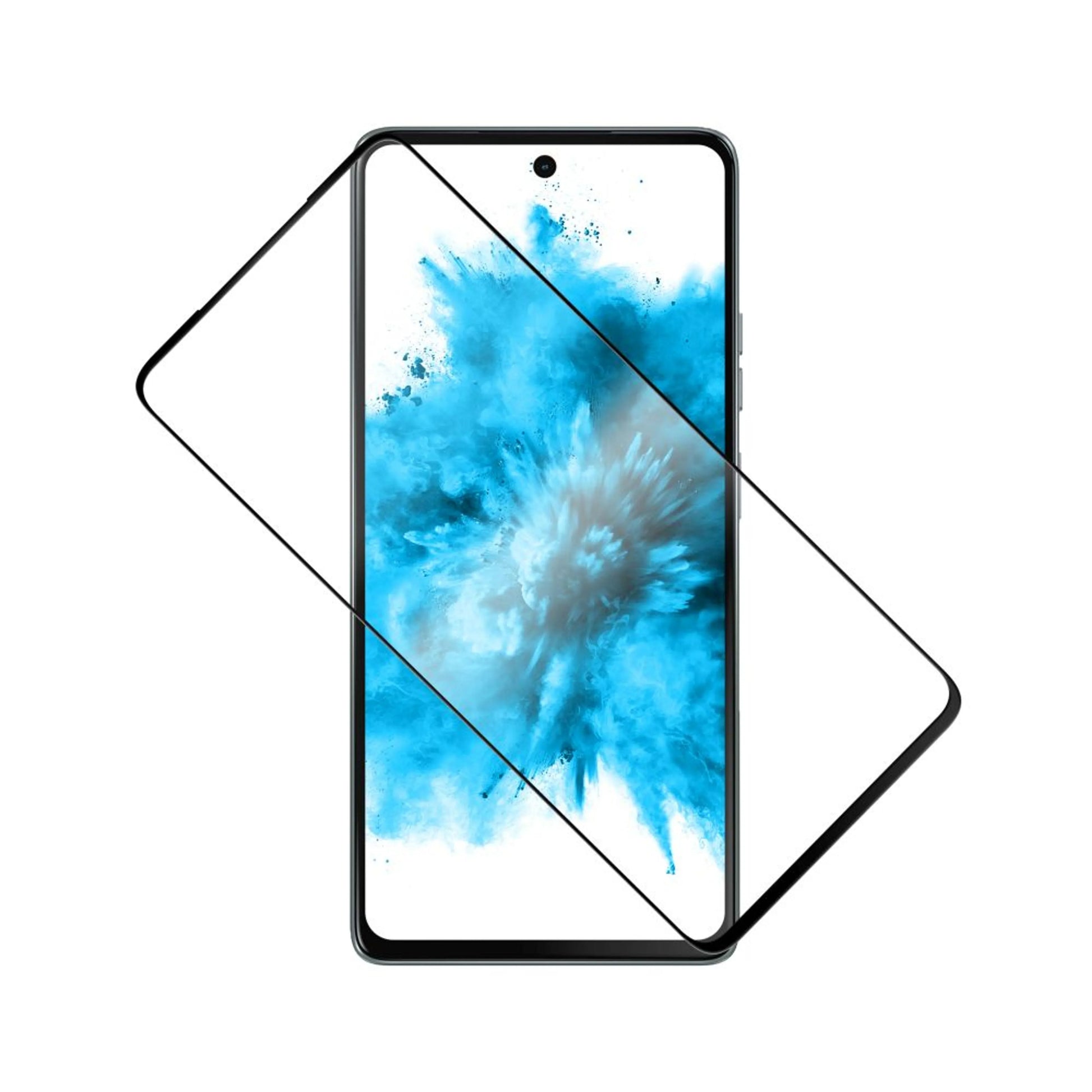 Twardy szkło ochronne FIXED Full-Cover do Motorola Moto G75 5G, czarne - FIXED