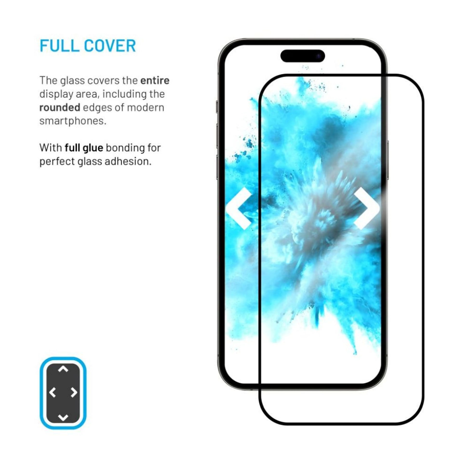 Twardy szkło ochronne FIXED Full-Cover do Motorola Moto G75 5G, czarne - FIXED