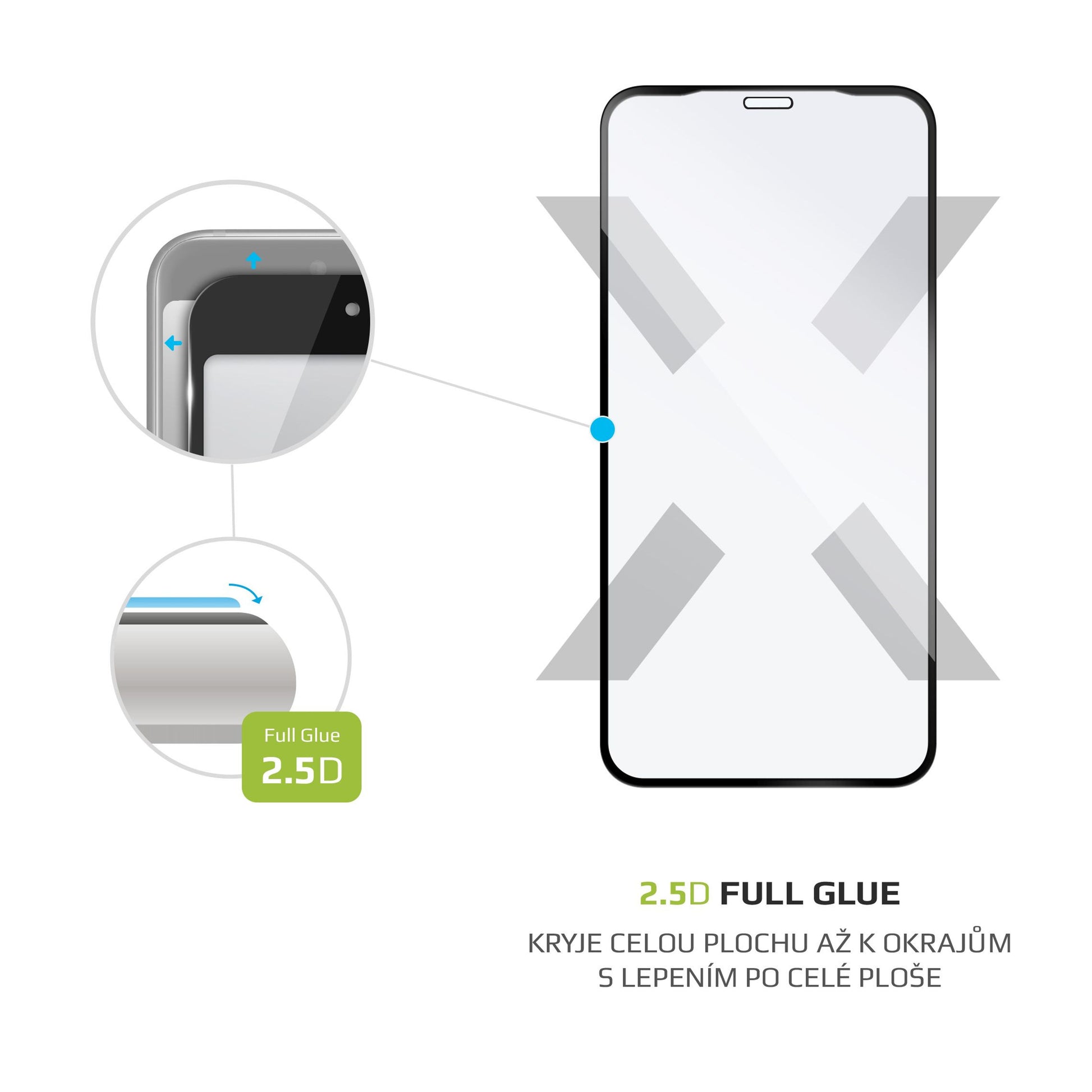 Twarda szyba ochronna FIXED Full-Cover do Apple iPhone XR/11, czarna - FIXED