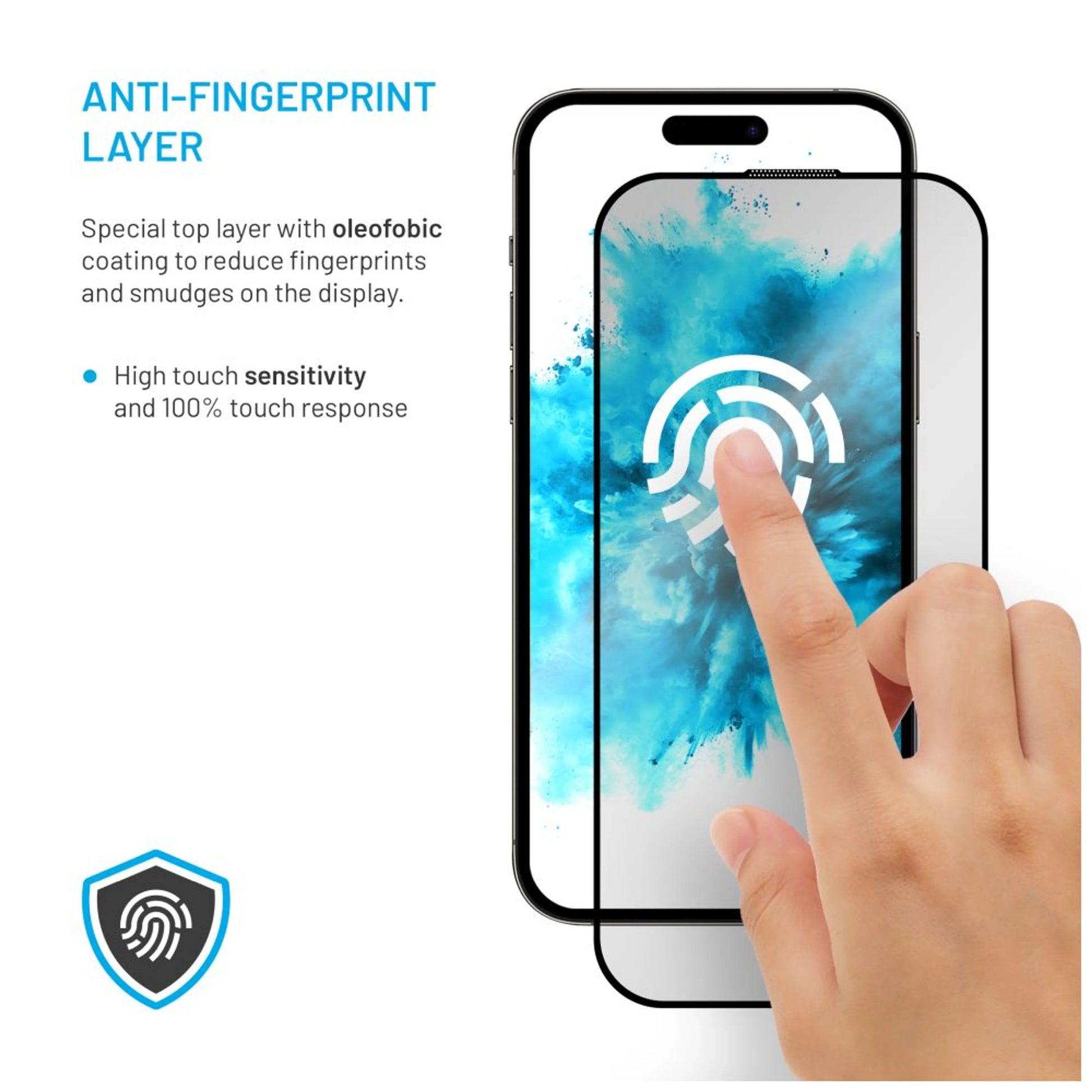 Hartowane szkło ochronne FIXED Privacy Full-Cover do Apple iPhone 16 Pro Max, naklejane na cały wyświetlacz, czarne - FIXED