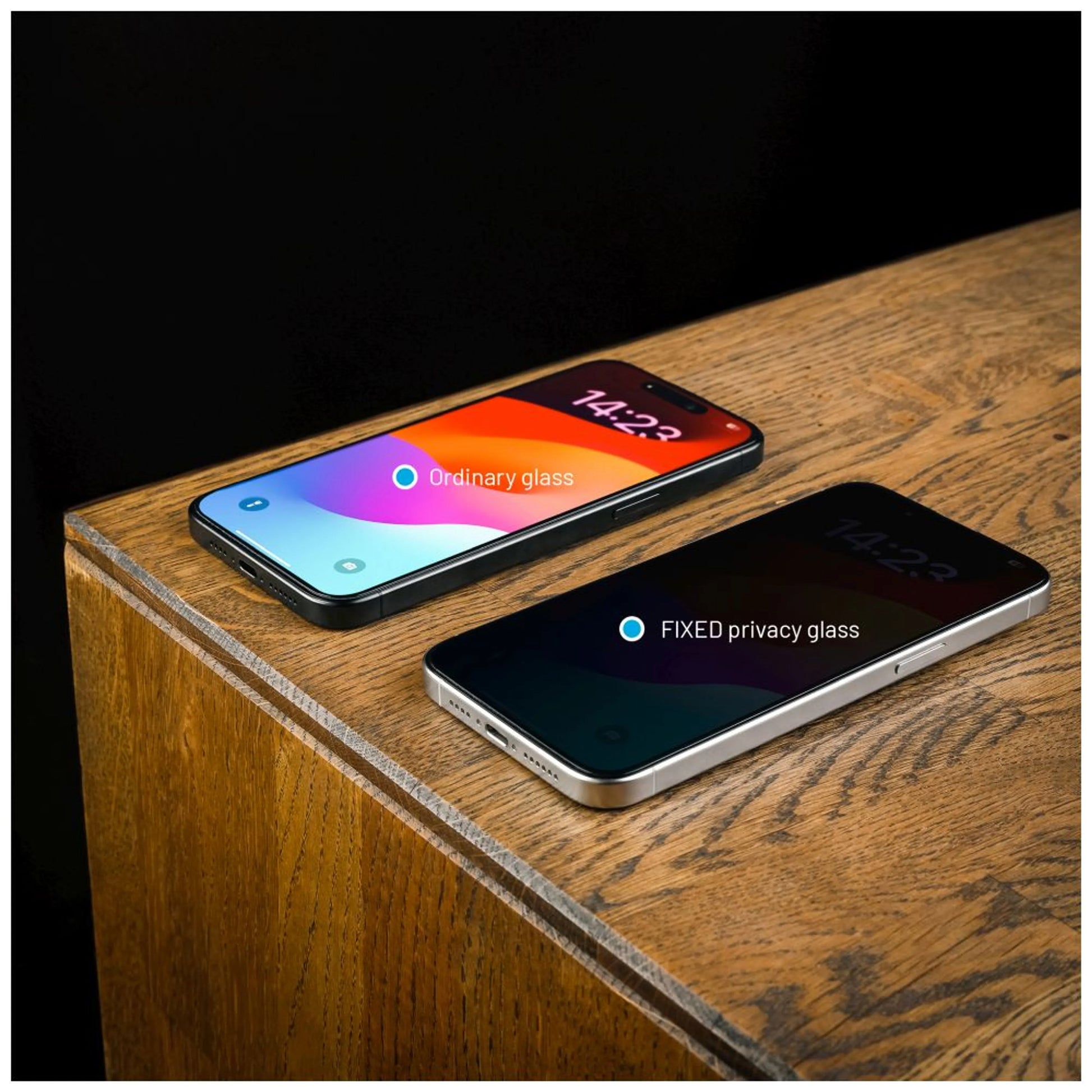 Hartowane szkło ochronne FIXED Privacy Full-Cover do Apple iPhone 16 Pro Max, naklejane na cały wyświetlacz, czarne - FIXED