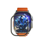 Safírová ochrana displeje pro Apple Watch Ultra s ocelovým rámečkem - FIXED