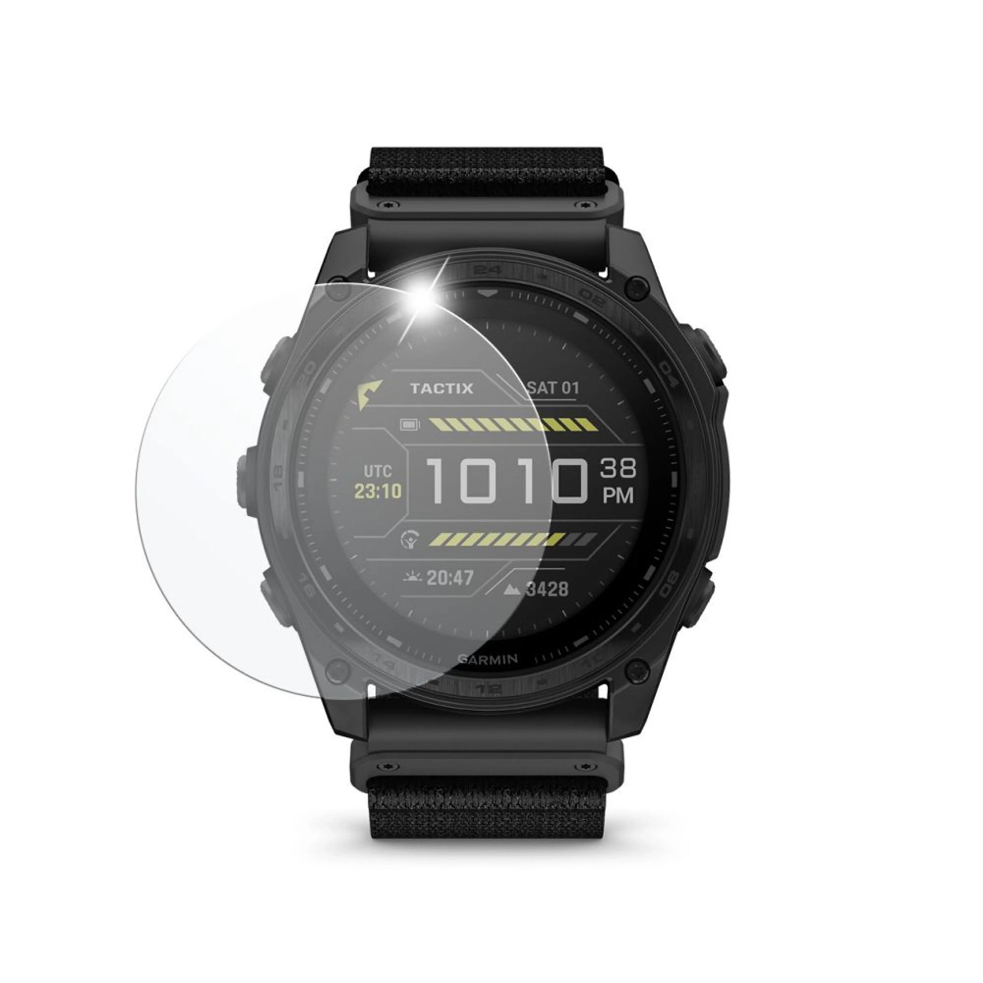 Hartowane szkło ochronne FIXED do smartwatcha Garmin Tactix 8 51 mm, 2 sztuki w opakowaniu, przezroczyste - FIXED