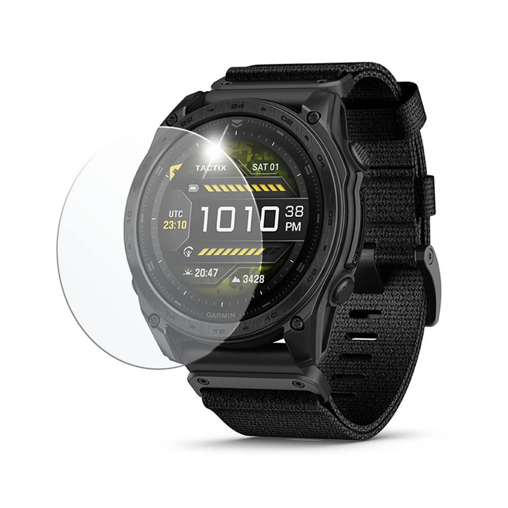 Hartowane szkło ochronne FIXED do smartwatcha Garmin Tactix 8 51 mm, 2 sztuki w opakowaniu, przezroczyste - FIXED