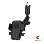 Univerzální držák do auta FIXED Iconiq Mirror s nohou na zpětné zrcátko, černý - FIXED