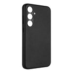 Kožený zadní kryt FIXED MagLeather s podporou MagSafe pro Samsung Galaxy S24, černý - FIXED