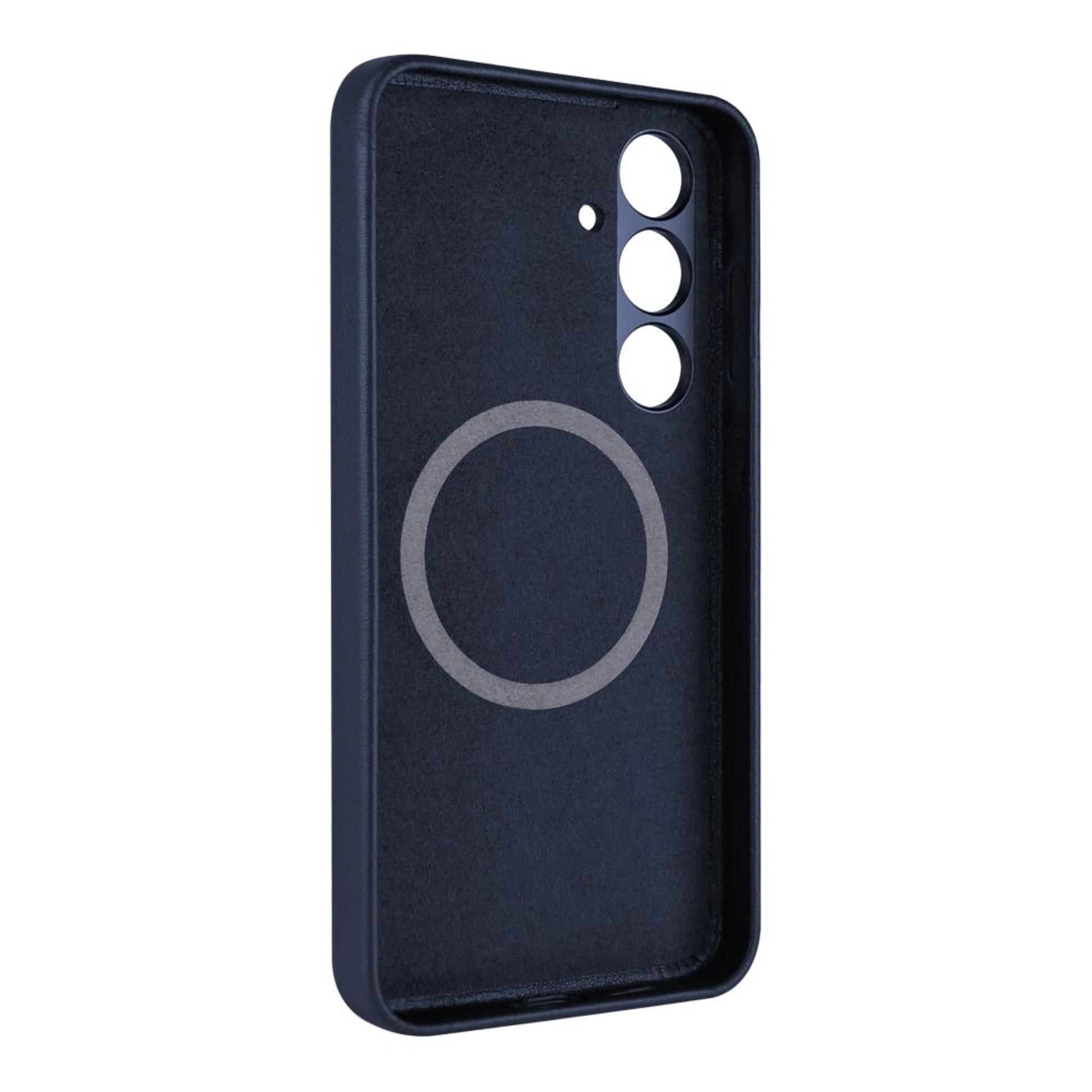 Kožený zadní kryt FIXED MagLeather s podporou MagSafe pro Samsung Galaxy S24, modrý - FIXED