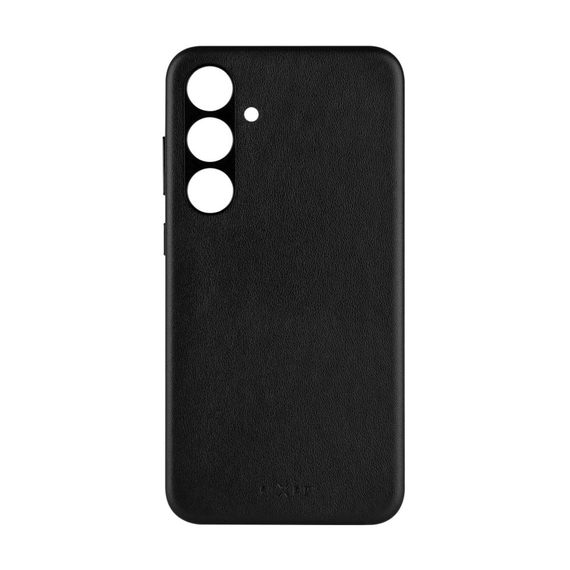 Kožený zadní kryt FIXED MagLeather s podporou MagSafe pro Samsung Galaxy S24+, černý - FIXED