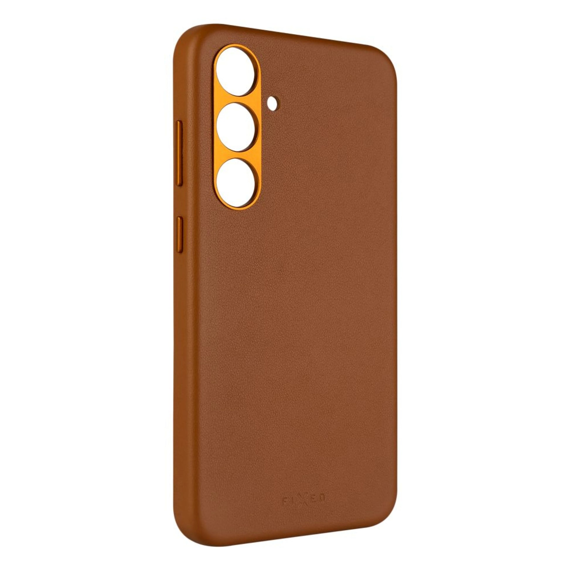 Kožený zadní kryt FIXED MagLeather s podporou MagSafe pro Samsung Galaxy S24+, hnědý - FIXED