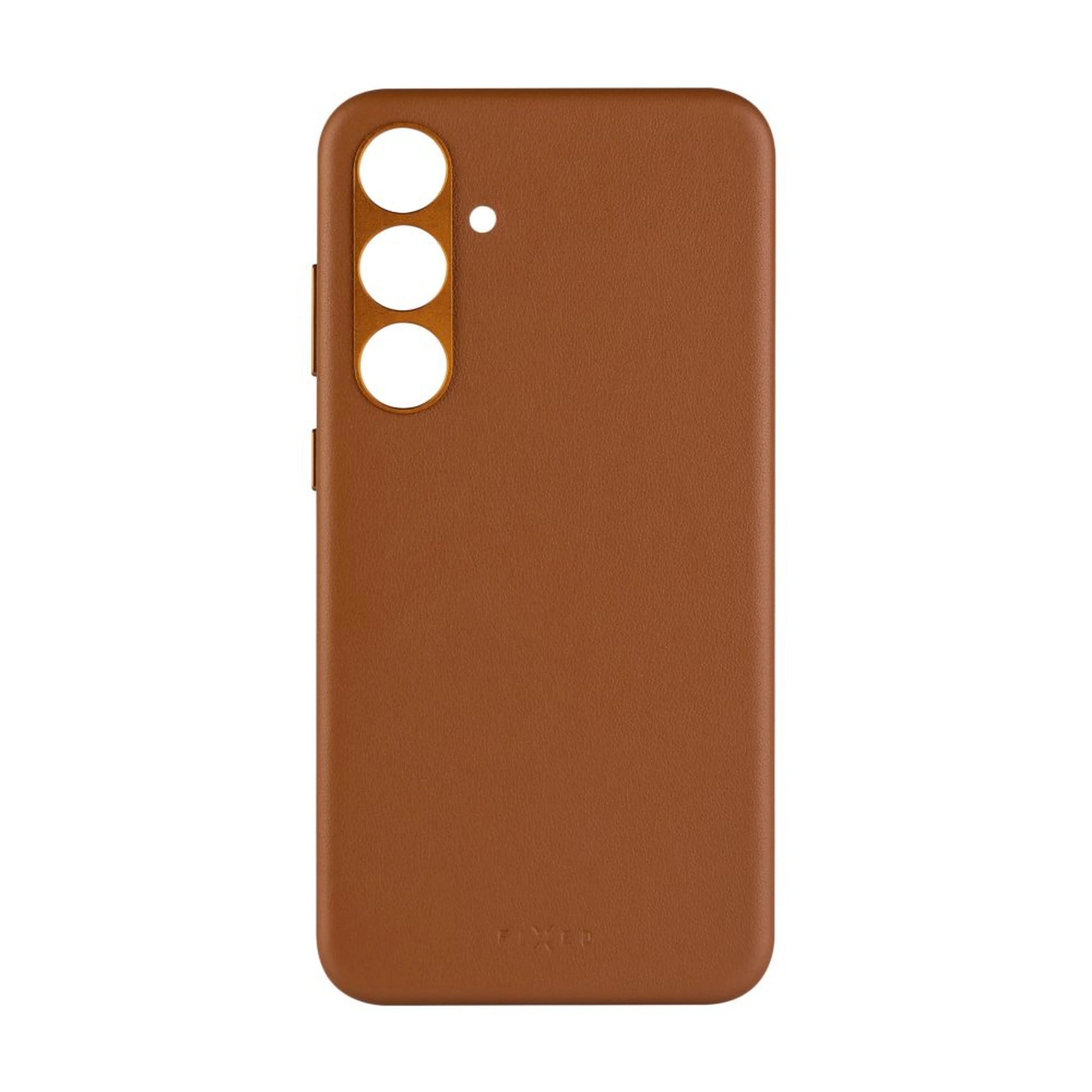 Kožený zadní kryt FIXED MagLeather s podporou MagSafe pro Samsung Galaxy S24+, hnědý - FIXED
