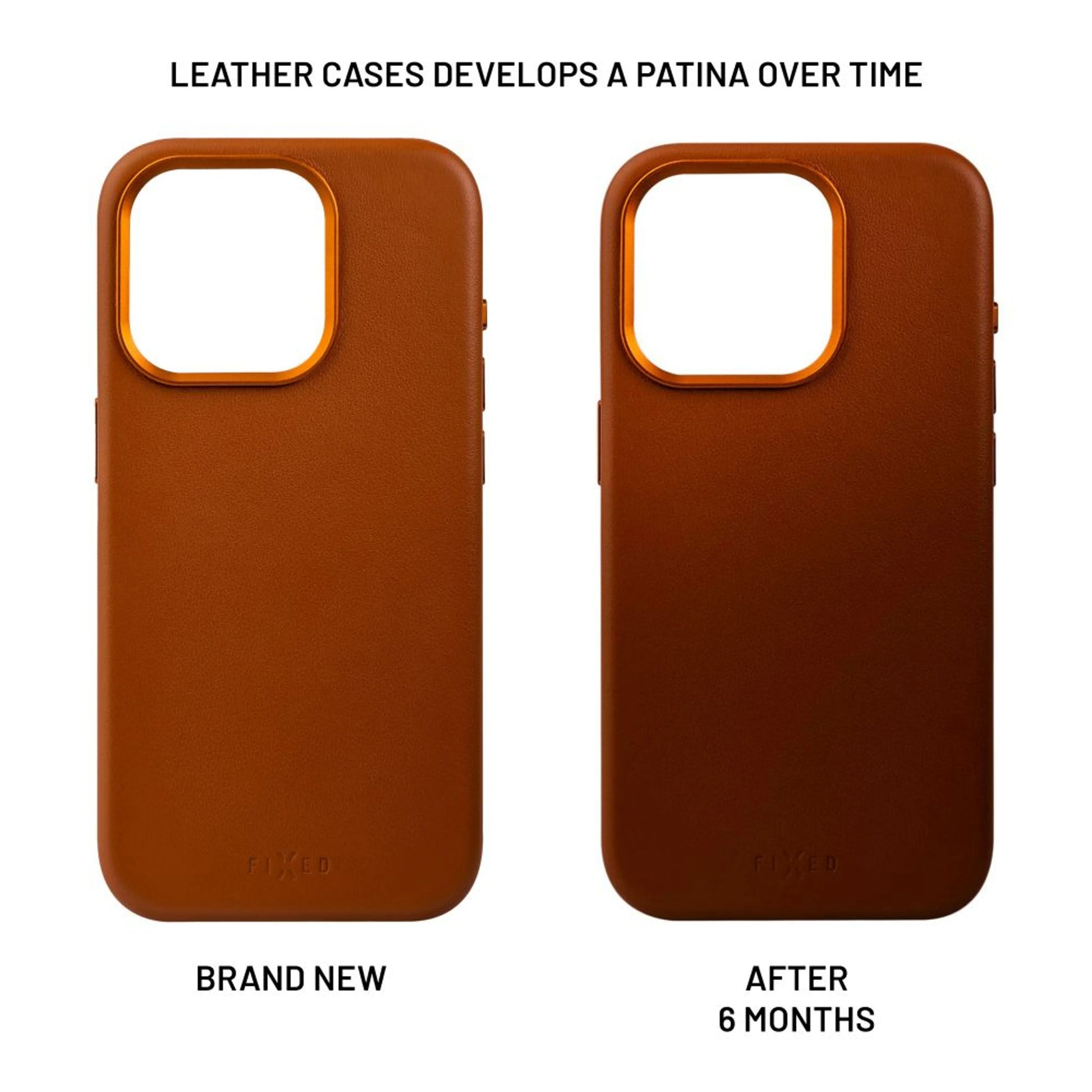 Kožený zadní kryt FIXED MagLeather s podporou MagSafe pro Samsung Galaxy S24+, hnědý - FIXED