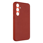 Kožený zadní kryt FIXED MagLeather s podporou MagSafe pro Samsung Galaxy S24+, červený - FIXED