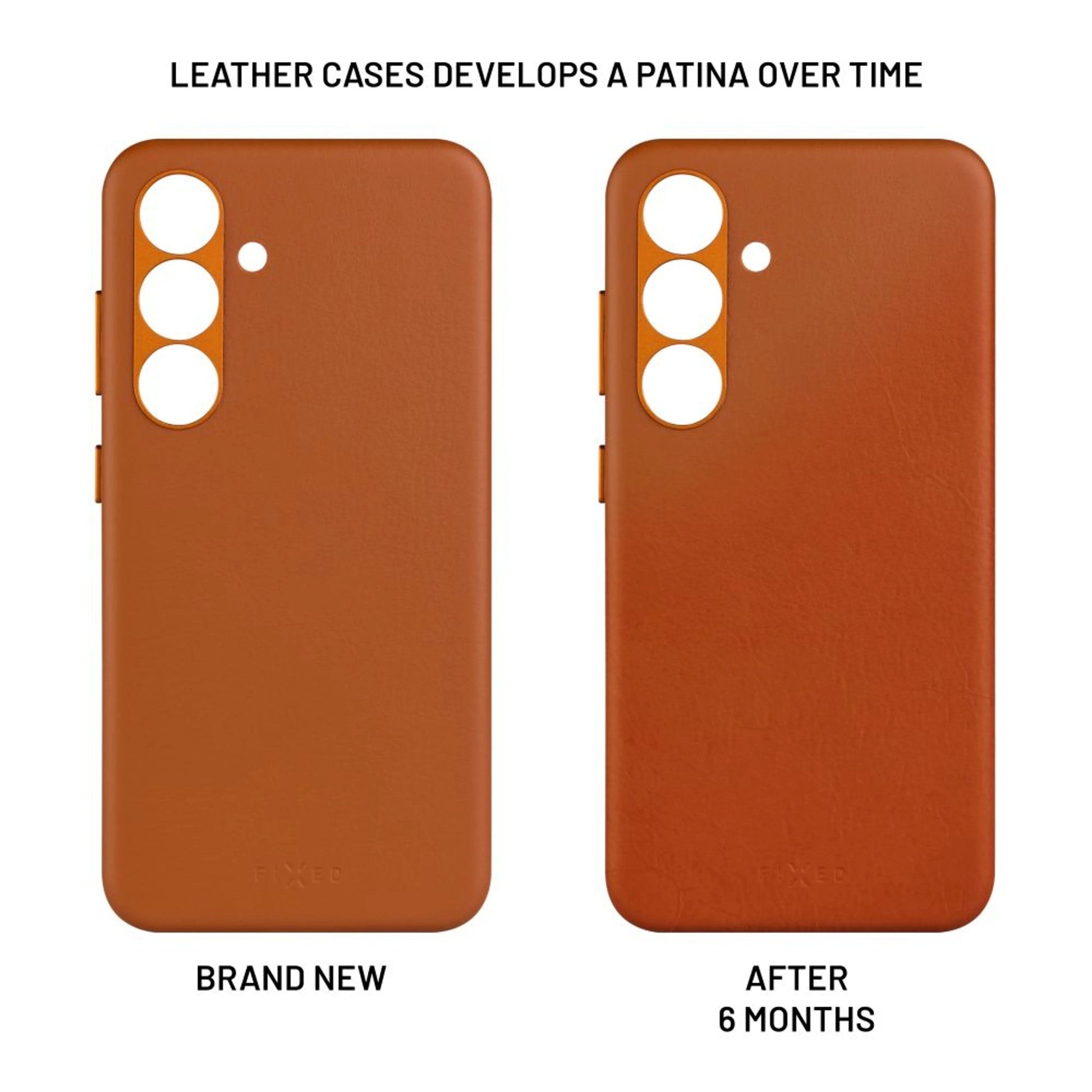 Kožený zadní kryt FIXED MagLeather s podporou MagSafe pro Samsung Galaxy S25, hnědý - FIXED