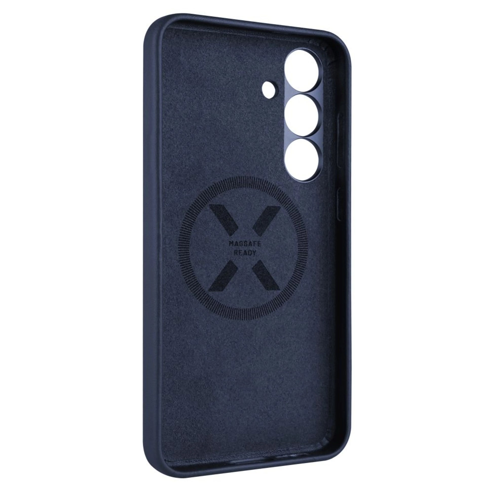 Kožený zadní kryt FIXED MagLeather s podporou MagSafe pro Samsung Galaxy S25+, modrý - FIXED