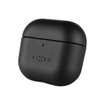 Kožené pouzdro FIXED PodsLeather pro Apple AirPods 4, černé - FIXED