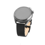 Kožený řemínek FIXED Leather Strap s Quick Release 20mm pro smartwatch, černý - FIXED