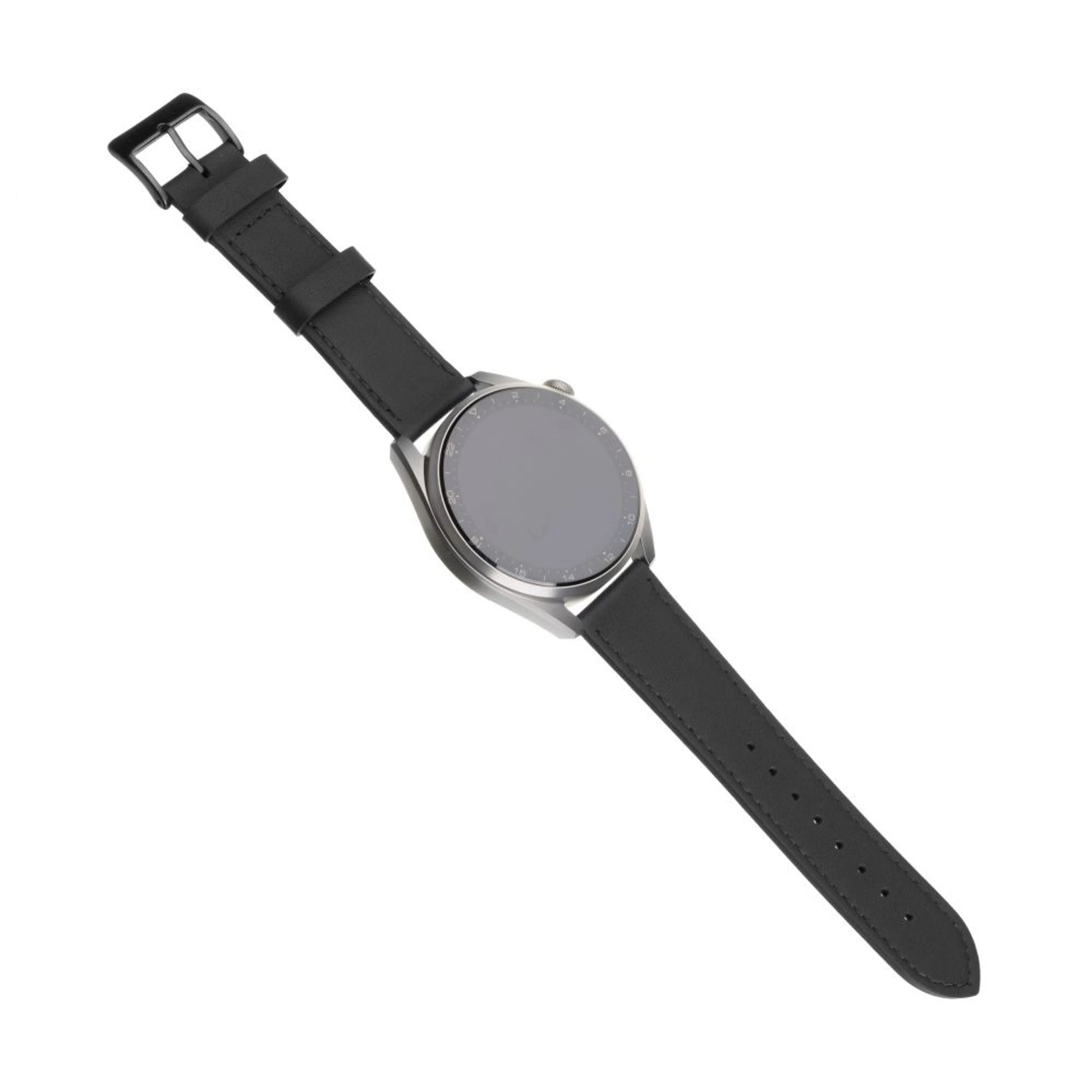 Kožený řemínek FIXED Leather Strap s Quick Release 20mm pro smartwatch, černý - FIXED