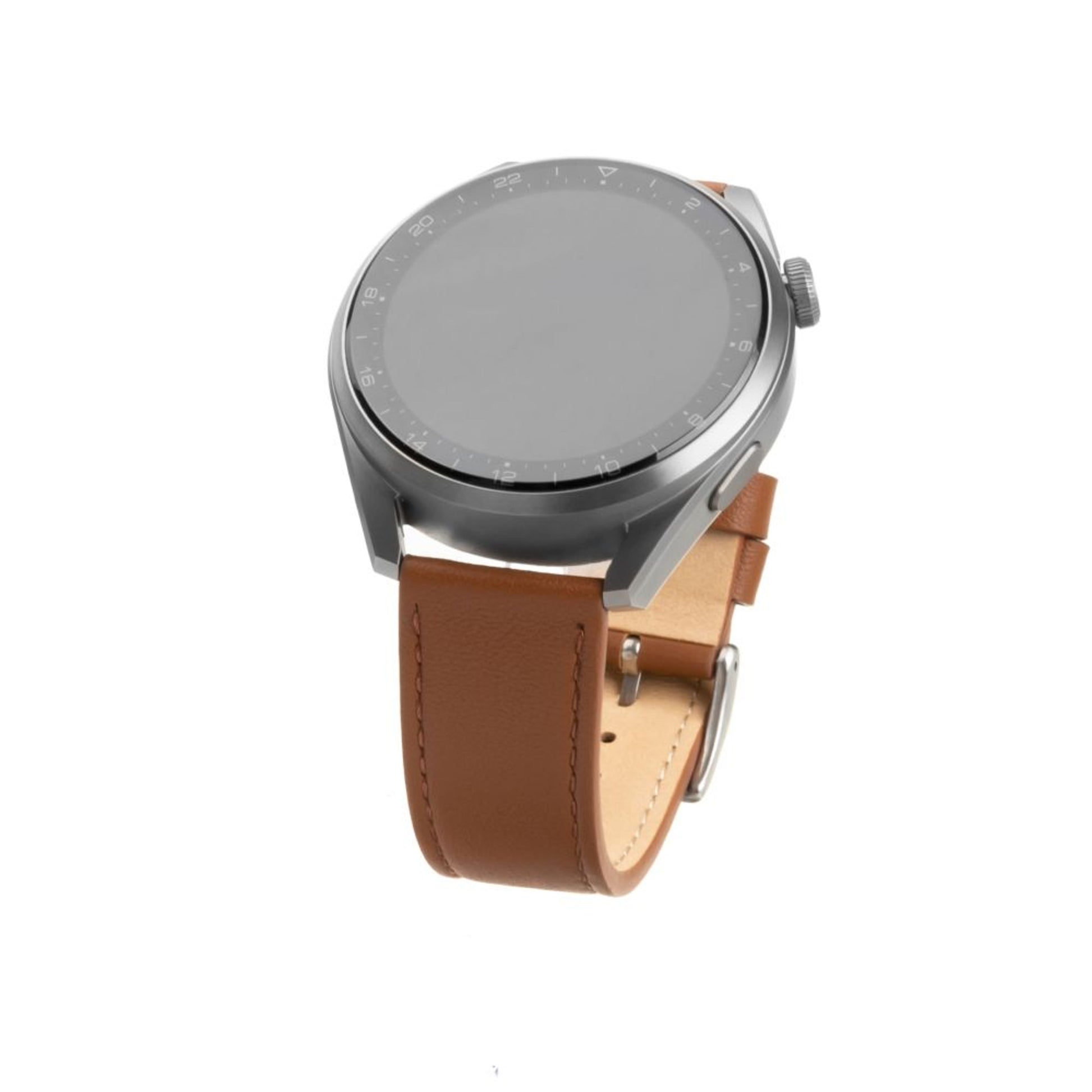 Kožený řemínek FIXED Leather Strap s Quick Release 20mm pro smartwatch, hnědý - FIXED
