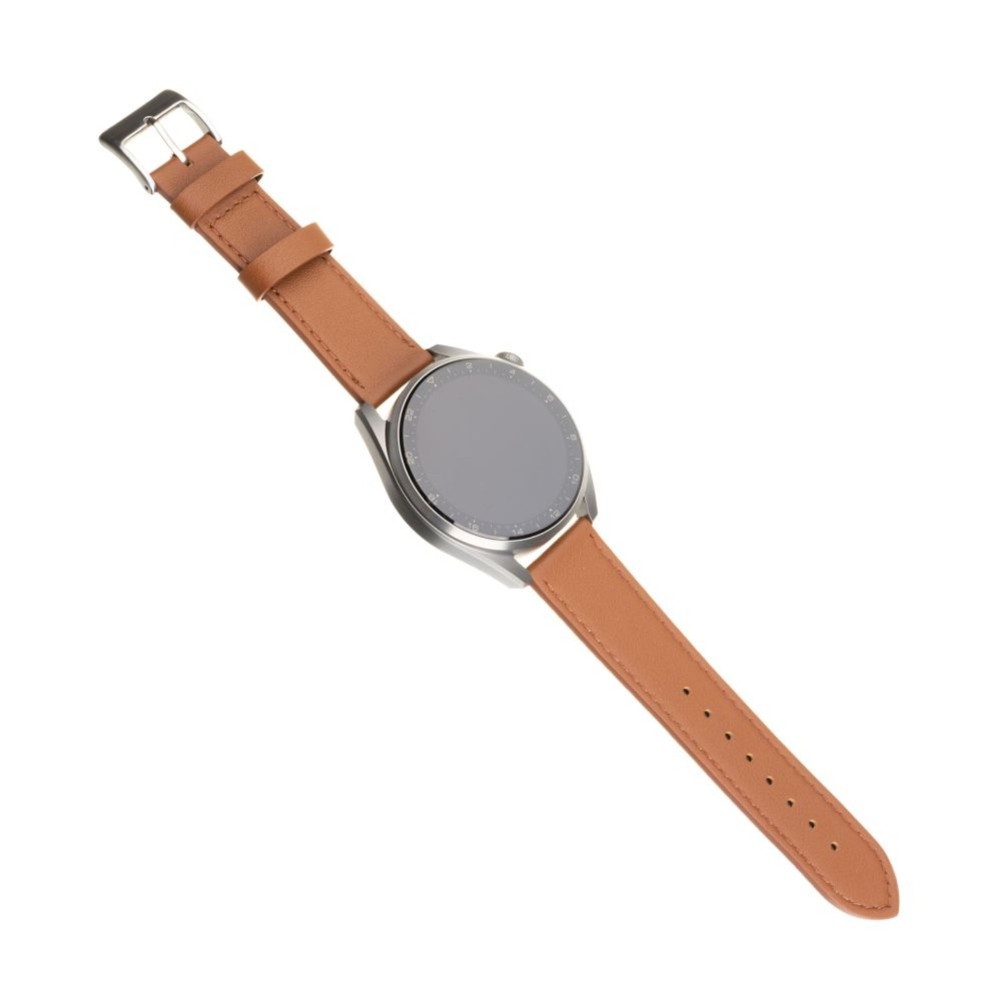 Kožený řemínek FIXED Leather Strap s Quick Release 20mm pro smartwatch, hnědý - FIXED