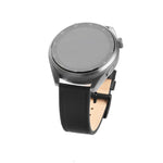 Kožený řemínek FIXED Leather Strap s Quick Release 22mm pro smartwatch, černý - FIXED